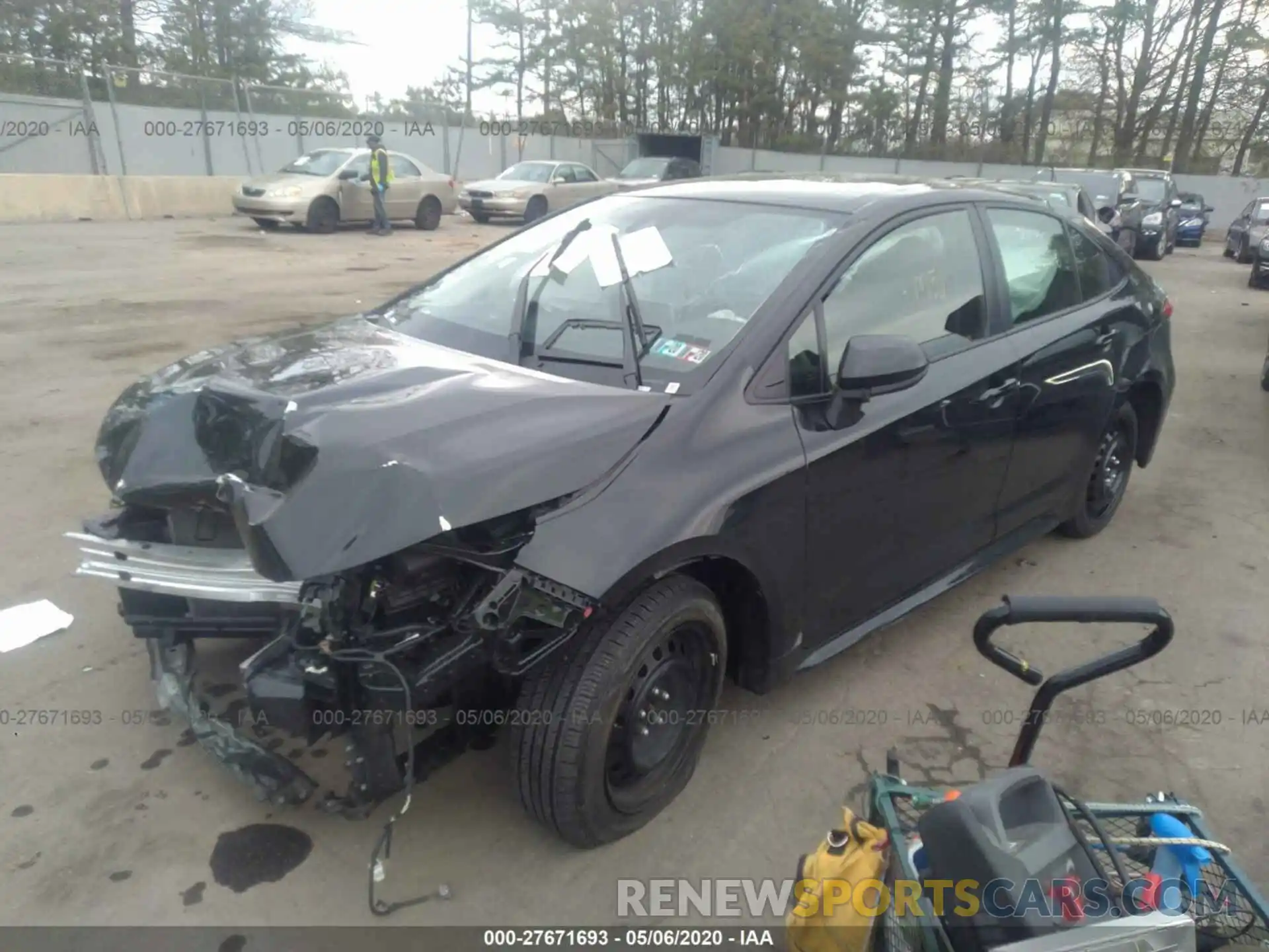 2 Photograph of a damaged car JTDEPRAE4LJ044419 TOYOTA COROLLA 2020