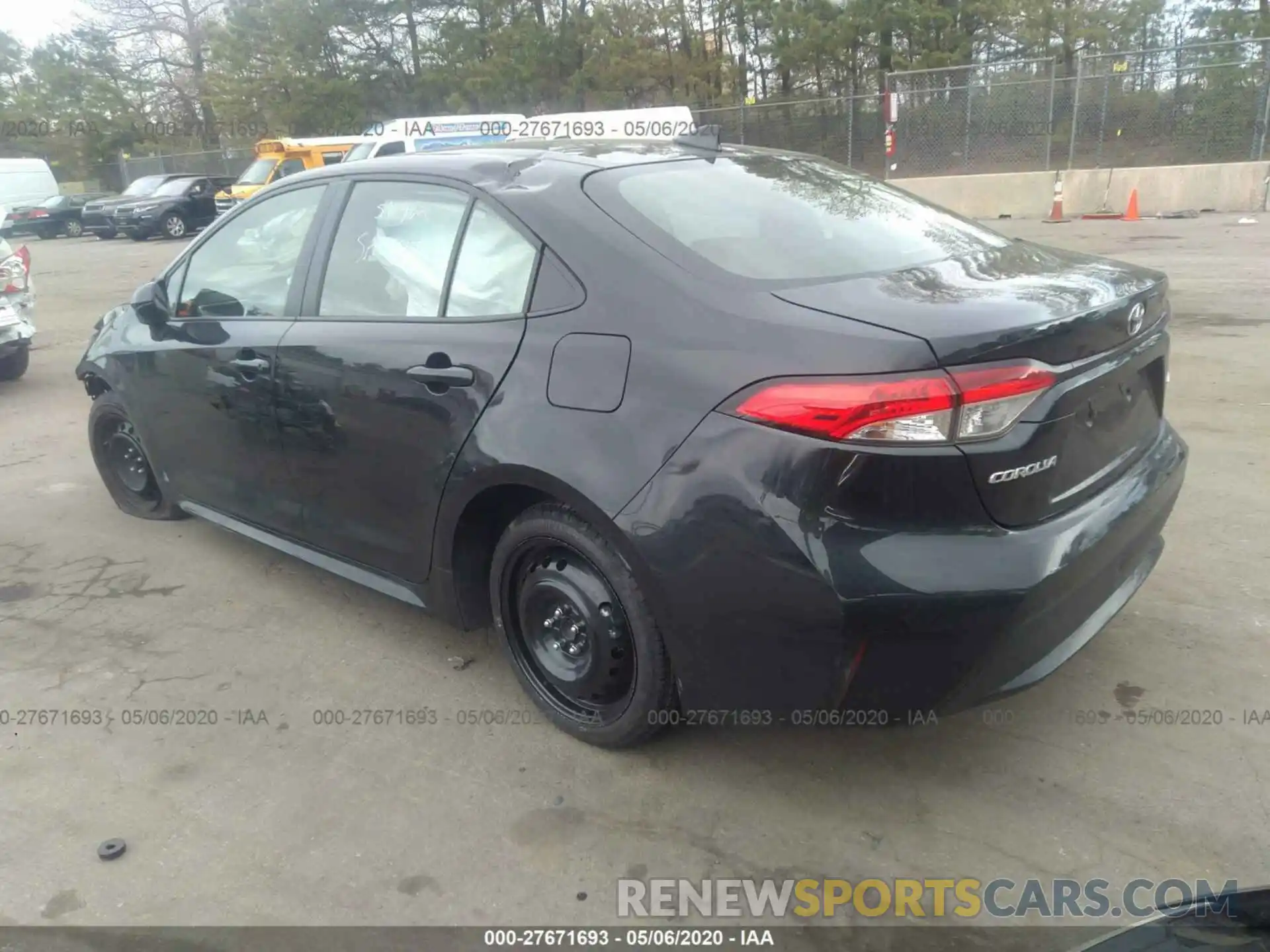 3 Photograph of a damaged car JTDEPRAE4LJ044419 TOYOTA COROLLA 2020