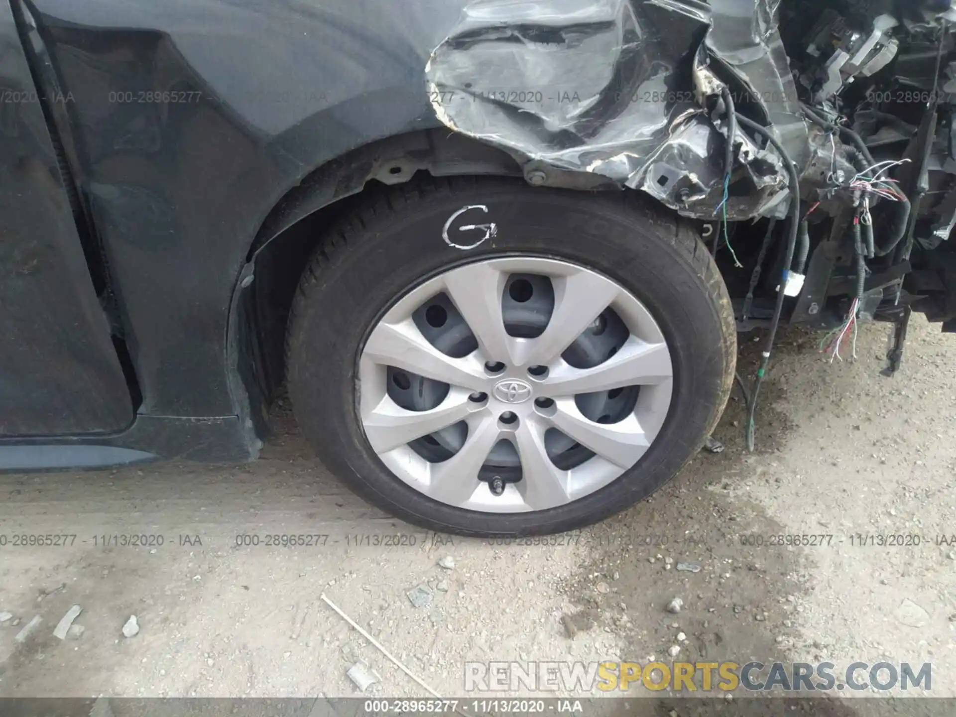 13 Photograph of a damaged car JTDEPRAE4LJ044534 TOYOTA COROLLA 2020