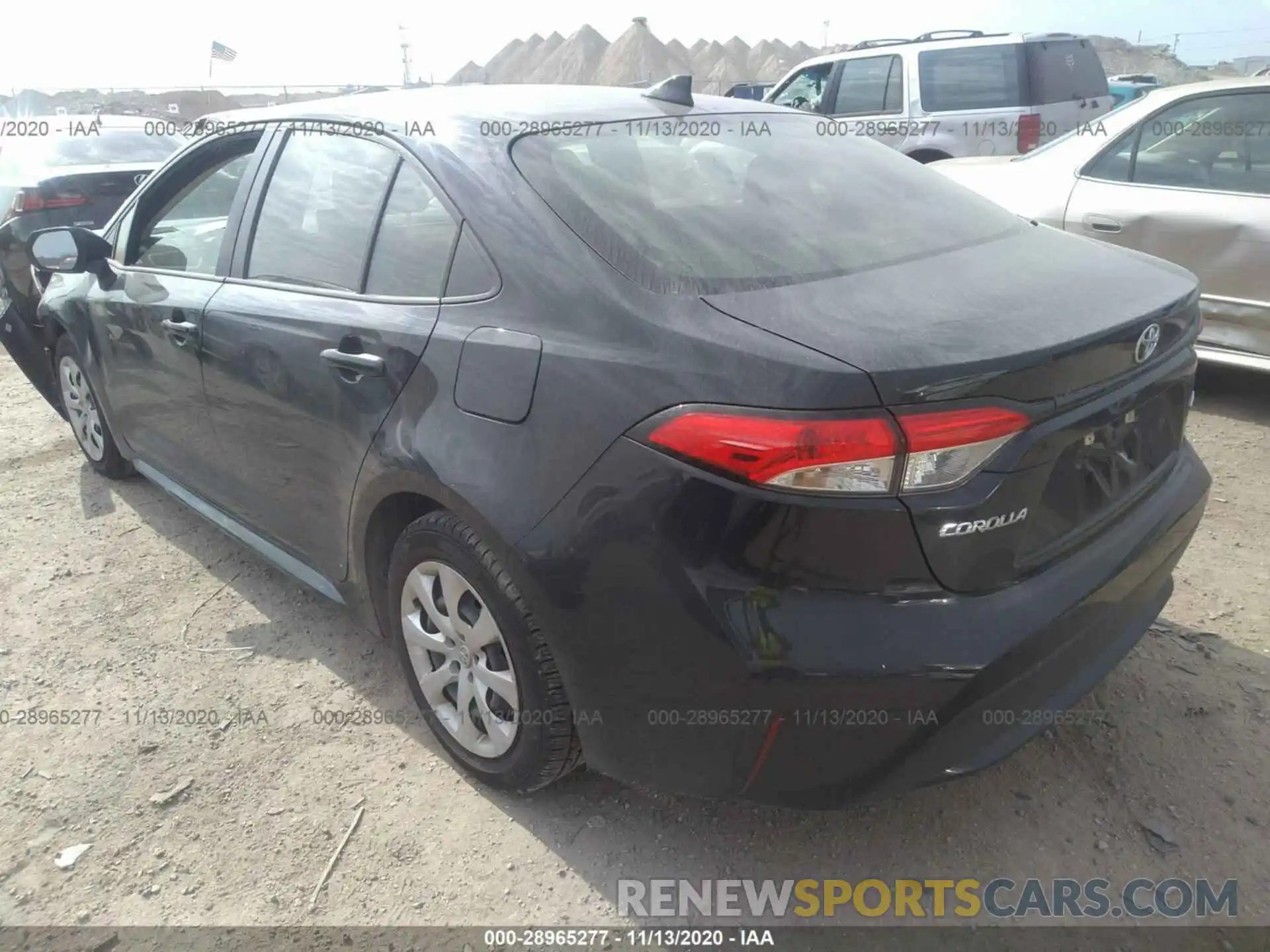 3 Photograph of a damaged car JTDEPRAE4LJ044534 TOYOTA COROLLA 2020