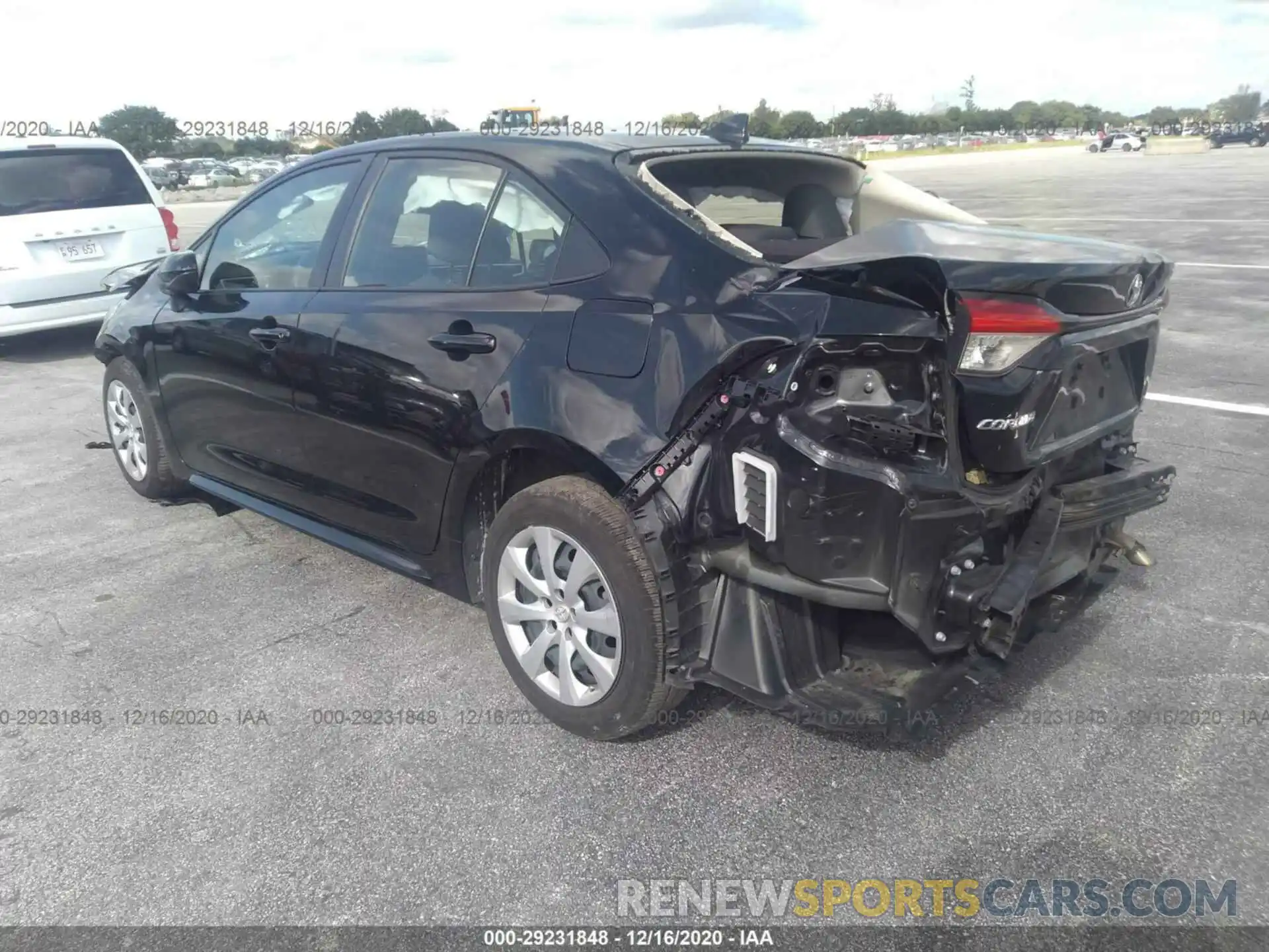 3 Photograph of a damaged car JTDEPRAE4LJ044906 TOYOTA COROLLA 2020