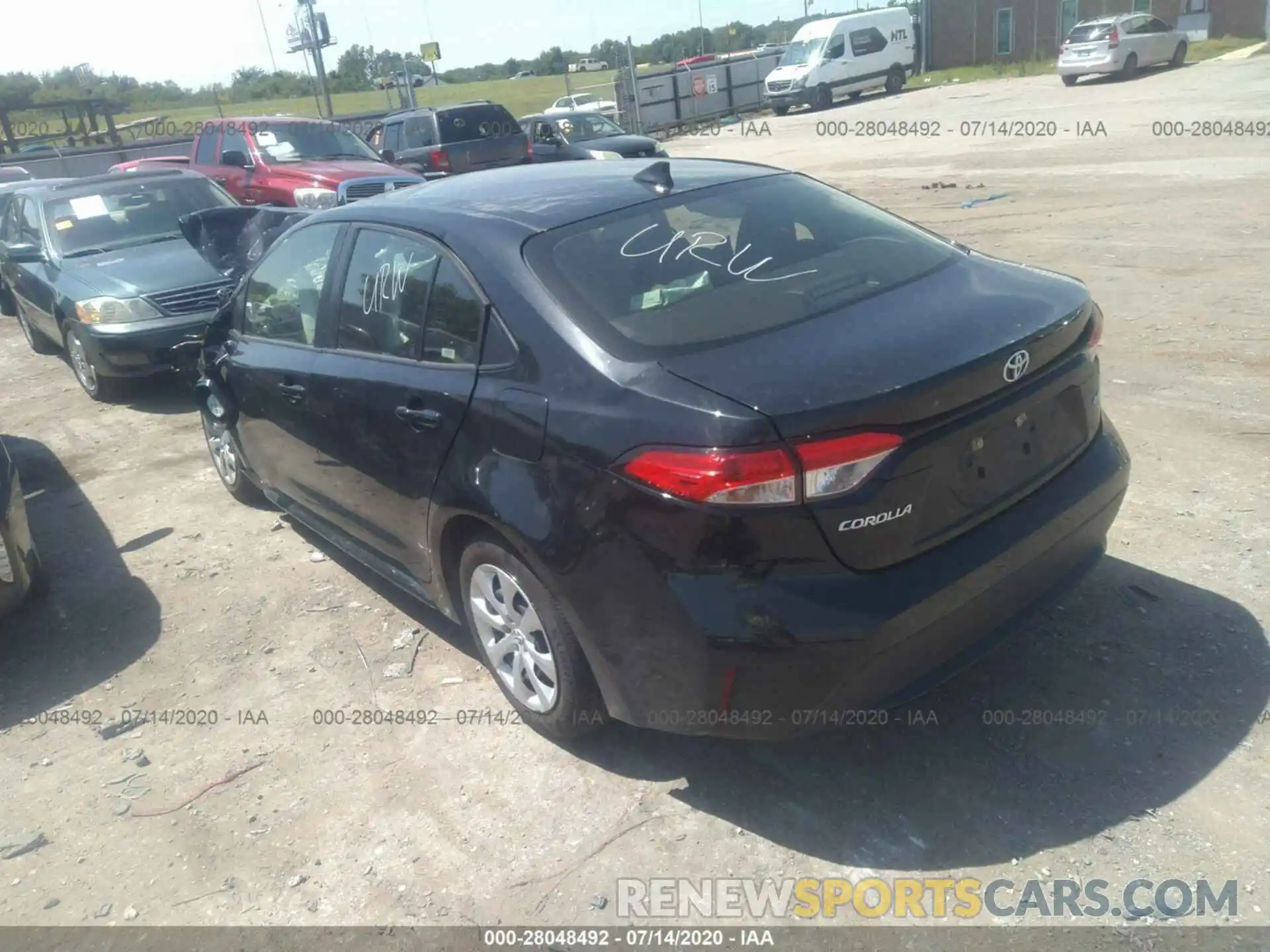 3 Photograph of a damaged car JTDEPRAE4LJ044937 TOYOTA COROLLA 2020