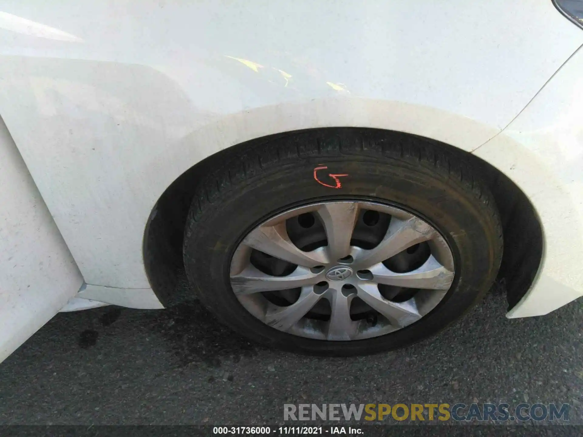 14 Photograph of a damaged car JTDEPRAE4LJ045067 TOYOTA COROLLA 2020