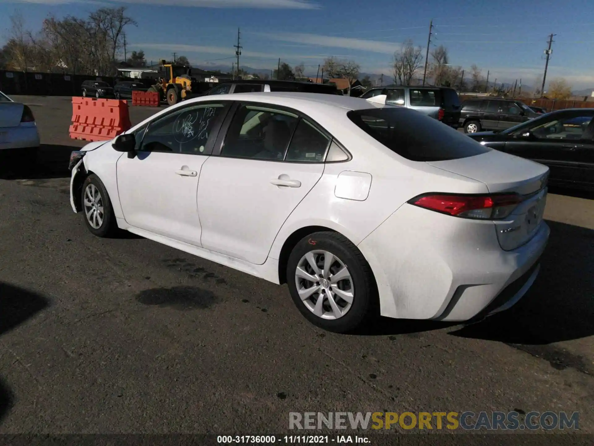 3 Photograph of a damaged car JTDEPRAE4LJ045067 TOYOTA COROLLA 2020