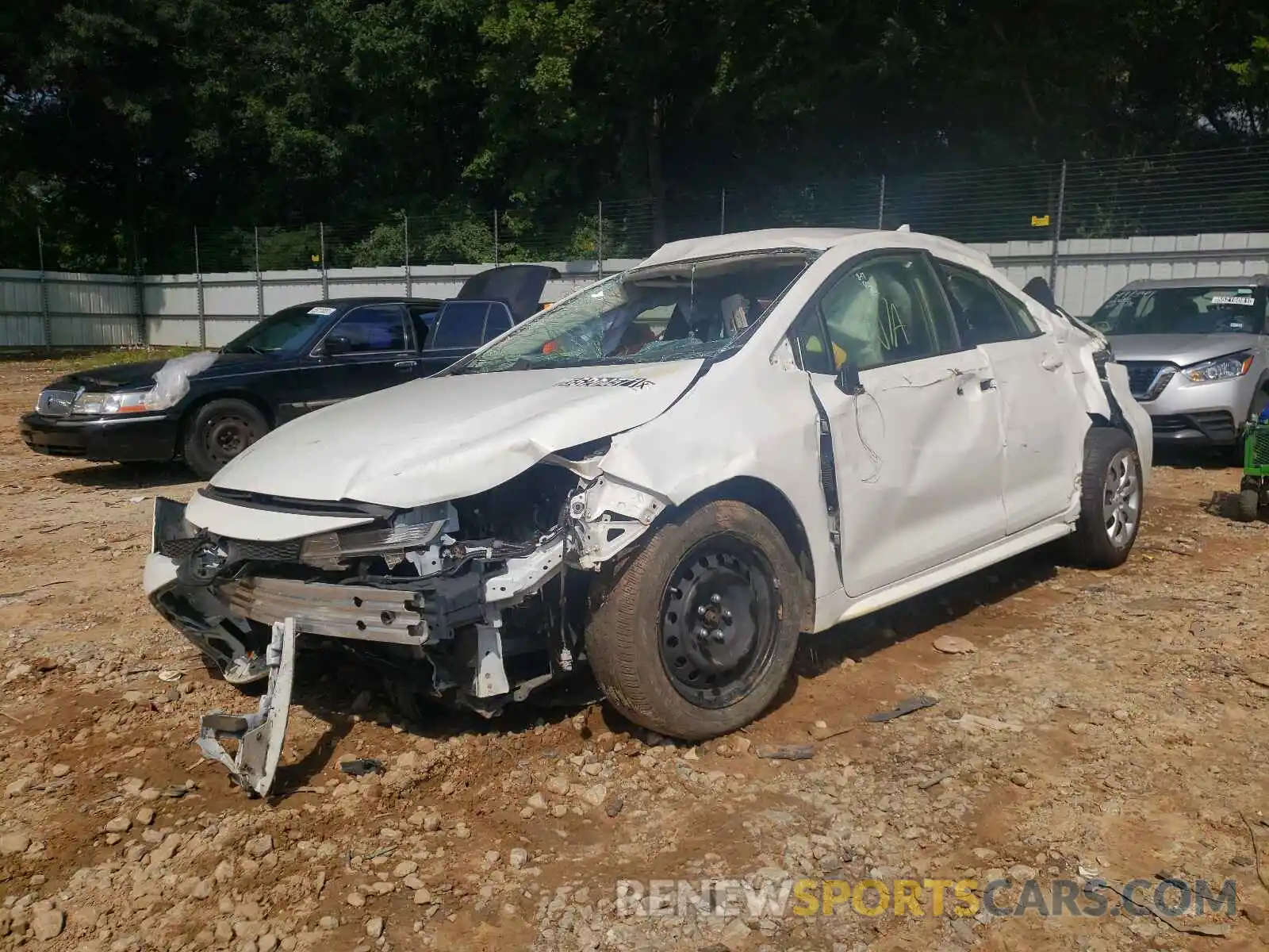 2 Photograph of a damaged car JTDEPRAE4LJ045313 TOYOTA COROLLA 2020