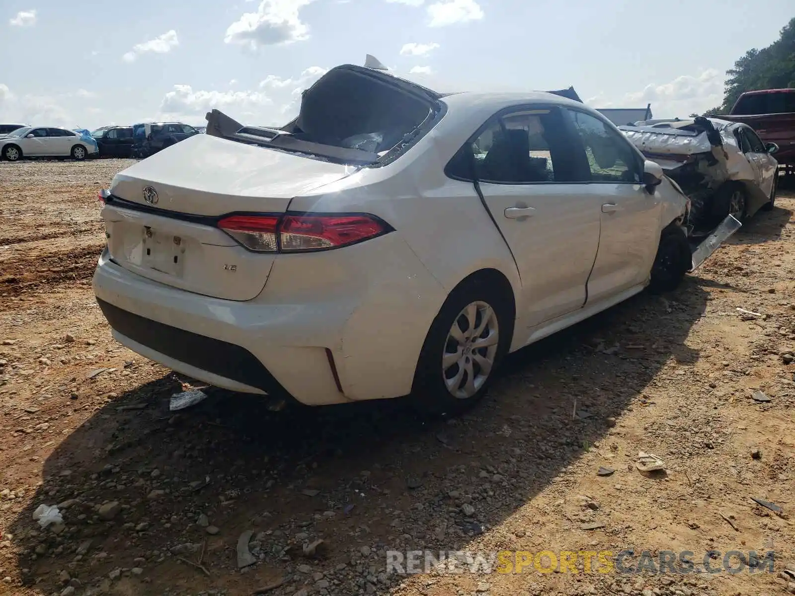 4 Photograph of a damaged car JTDEPRAE4LJ045313 TOYOTA COROLLA 2020