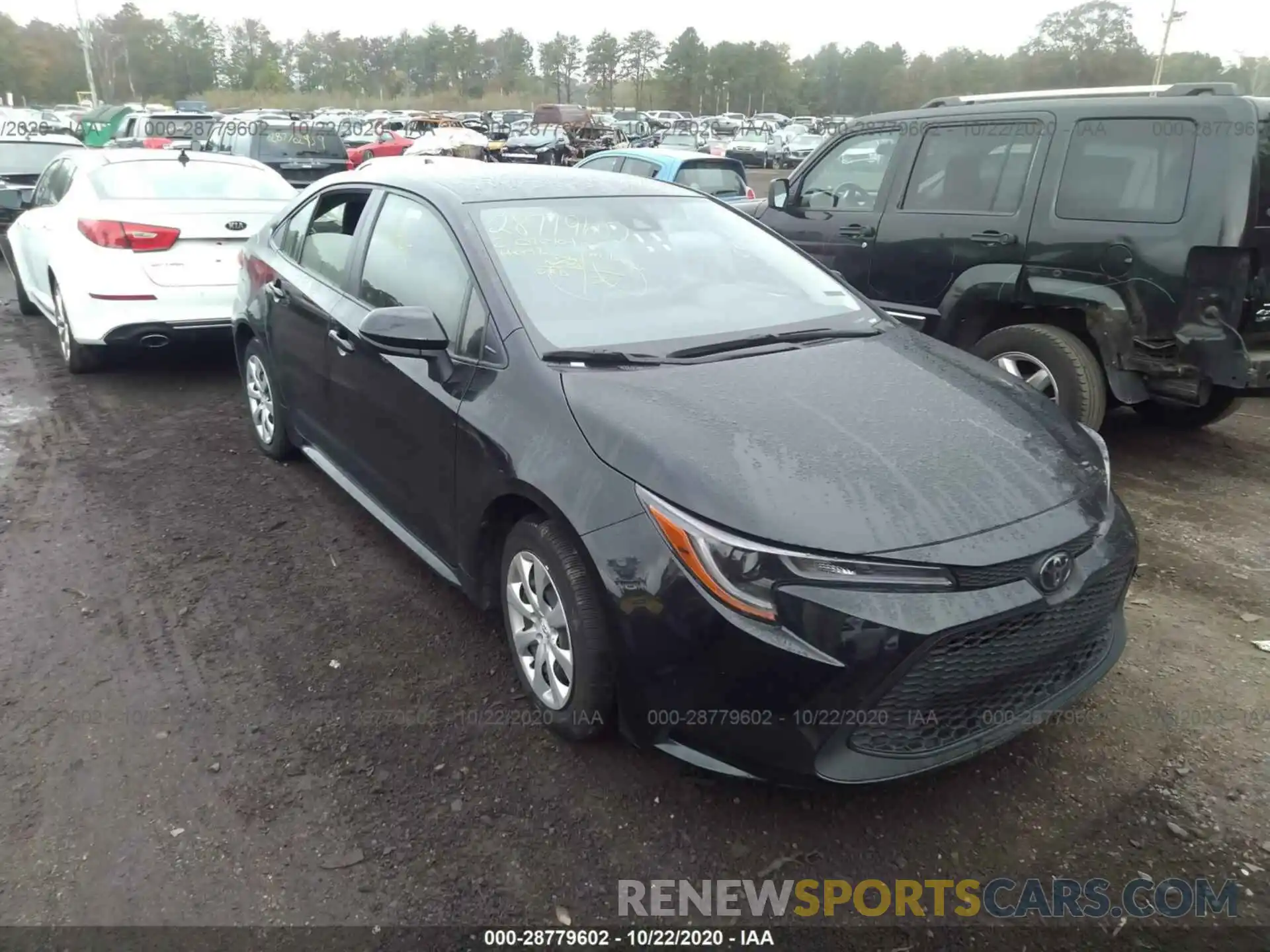 1 Photograph of a damaged car JTDEPRAE4LJ045361 TOYOTA COROLLA 2020