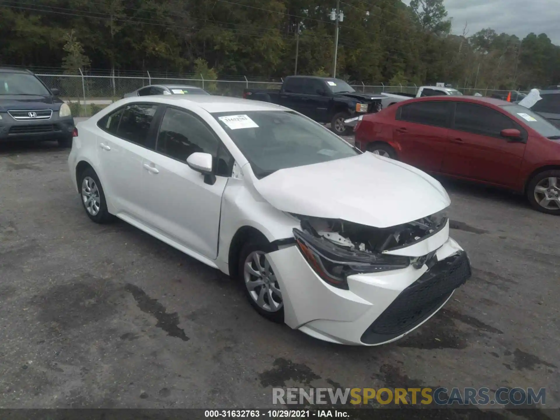 1 Photograph of a damaged car JTDEPRAE4LJ045859 TOYOTA COROLLA 2020