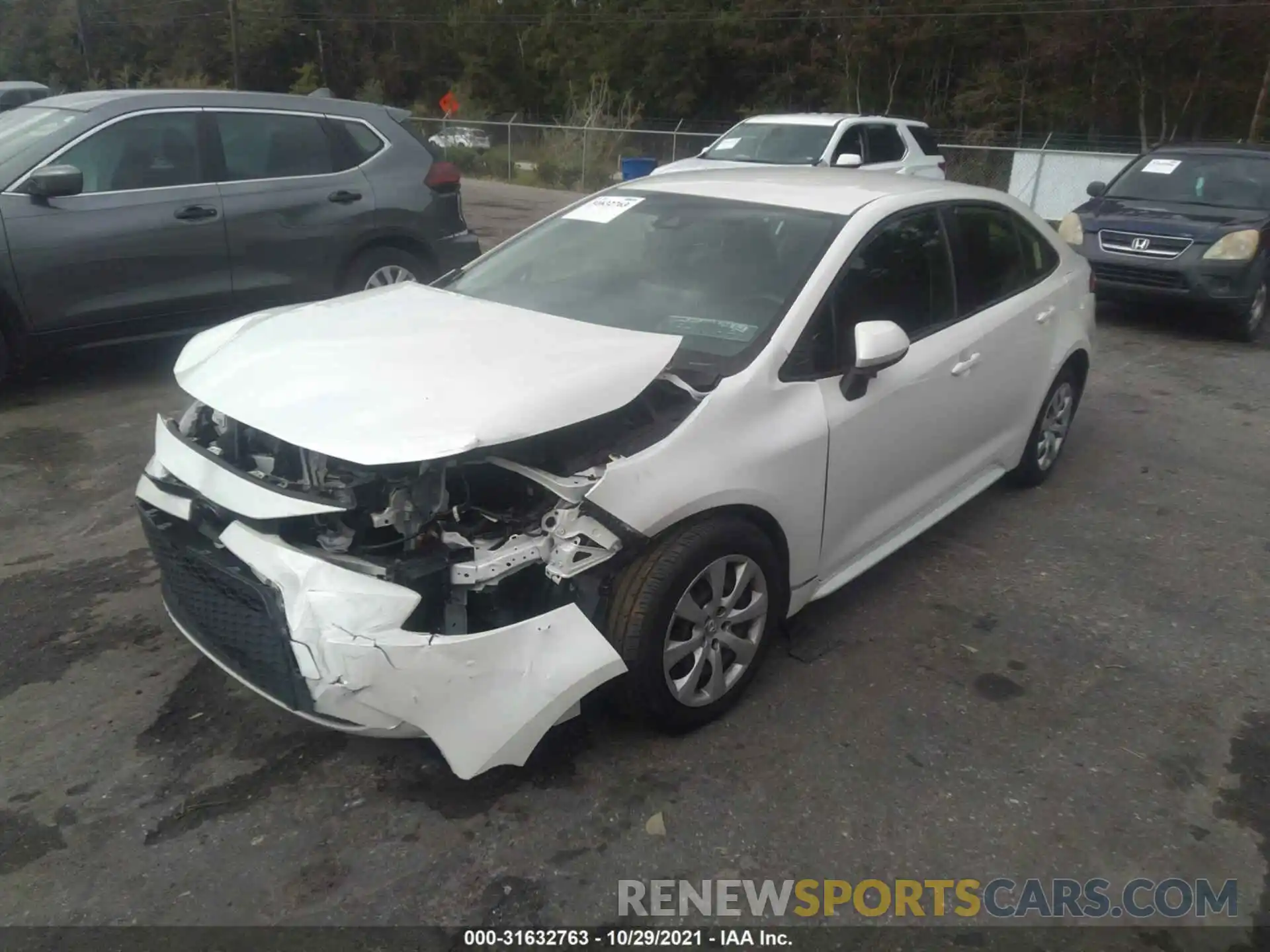 2 Photograph of a damaged car JTDEPRAE4LJ045859 TOYOTA COROLLA 2020