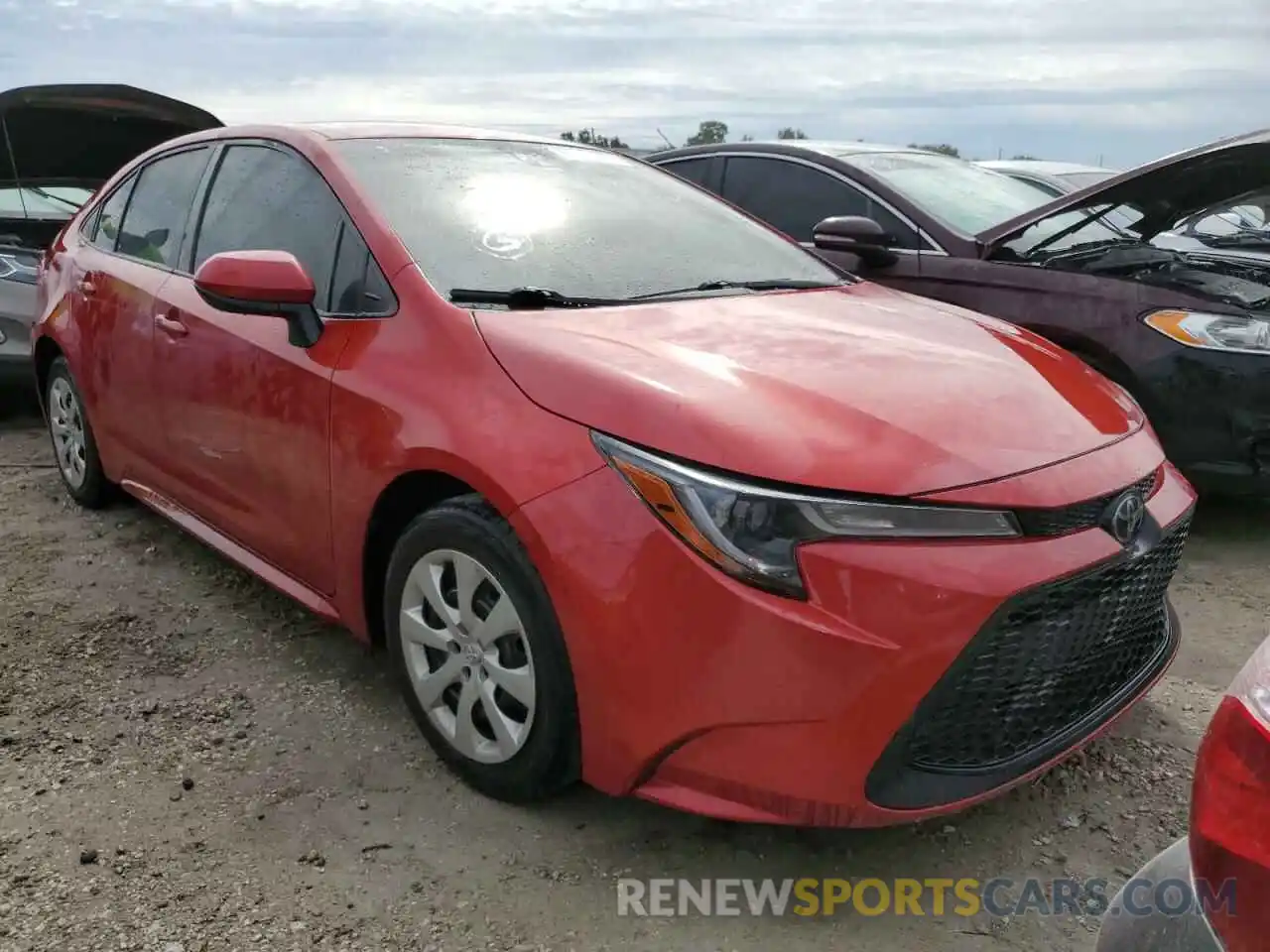 1 Photograph of a damaged car JTDEPRAE4LJ046042 TOYOTA COROLLA 2020