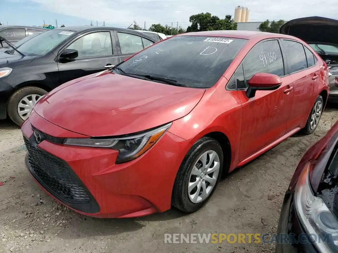 2 Photograph of a damaged car JTDEPRAE4LJ046042 TOYOTA COROLLA 2020