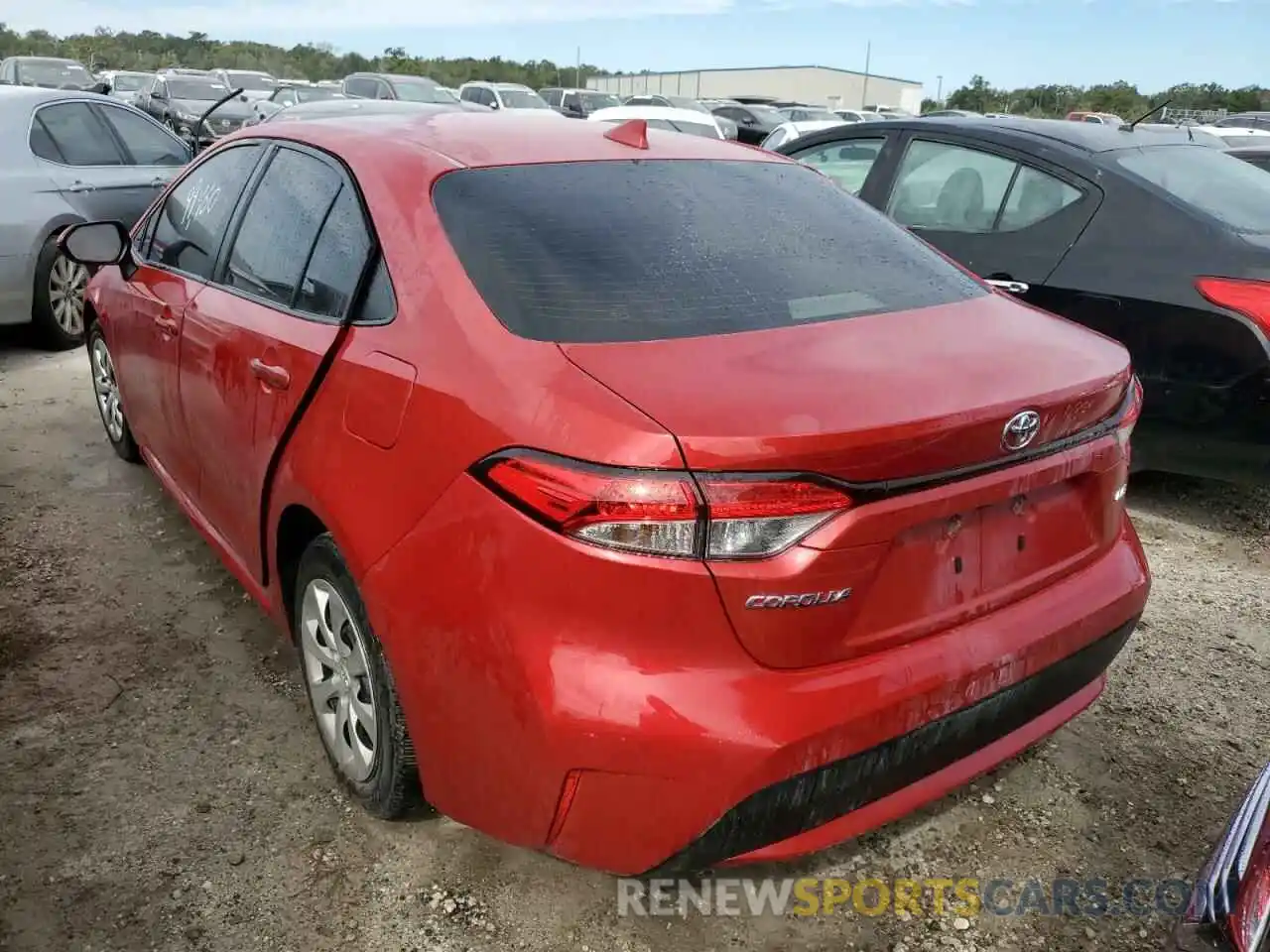 3 Photograph of a damaged car JTDEPRAE4LJ046042 TOYOTA COROLLA 2020