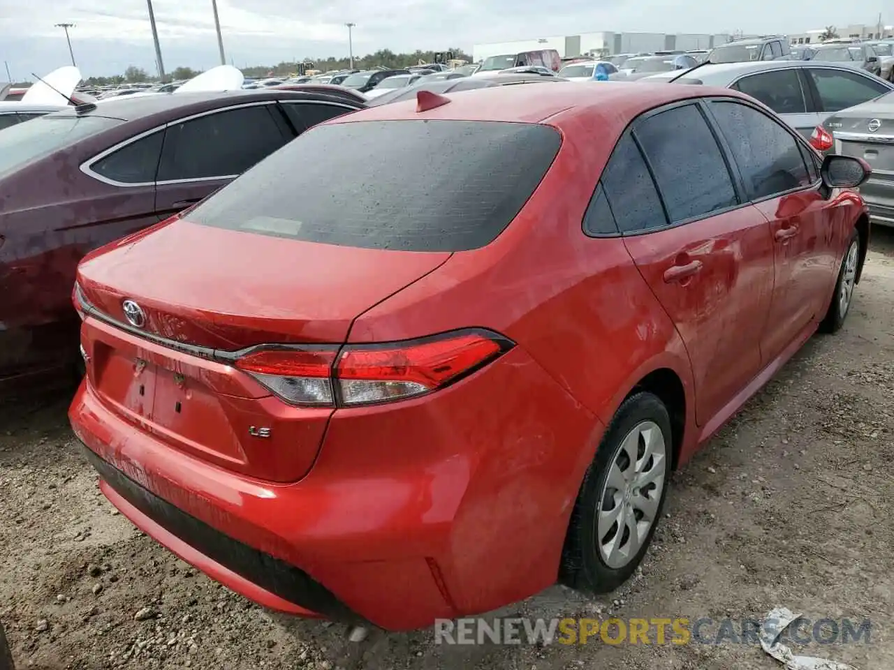 4 Photograph of a damaged car JTDEPRAE4LJ046042 TOYOTA COROLLA 2020