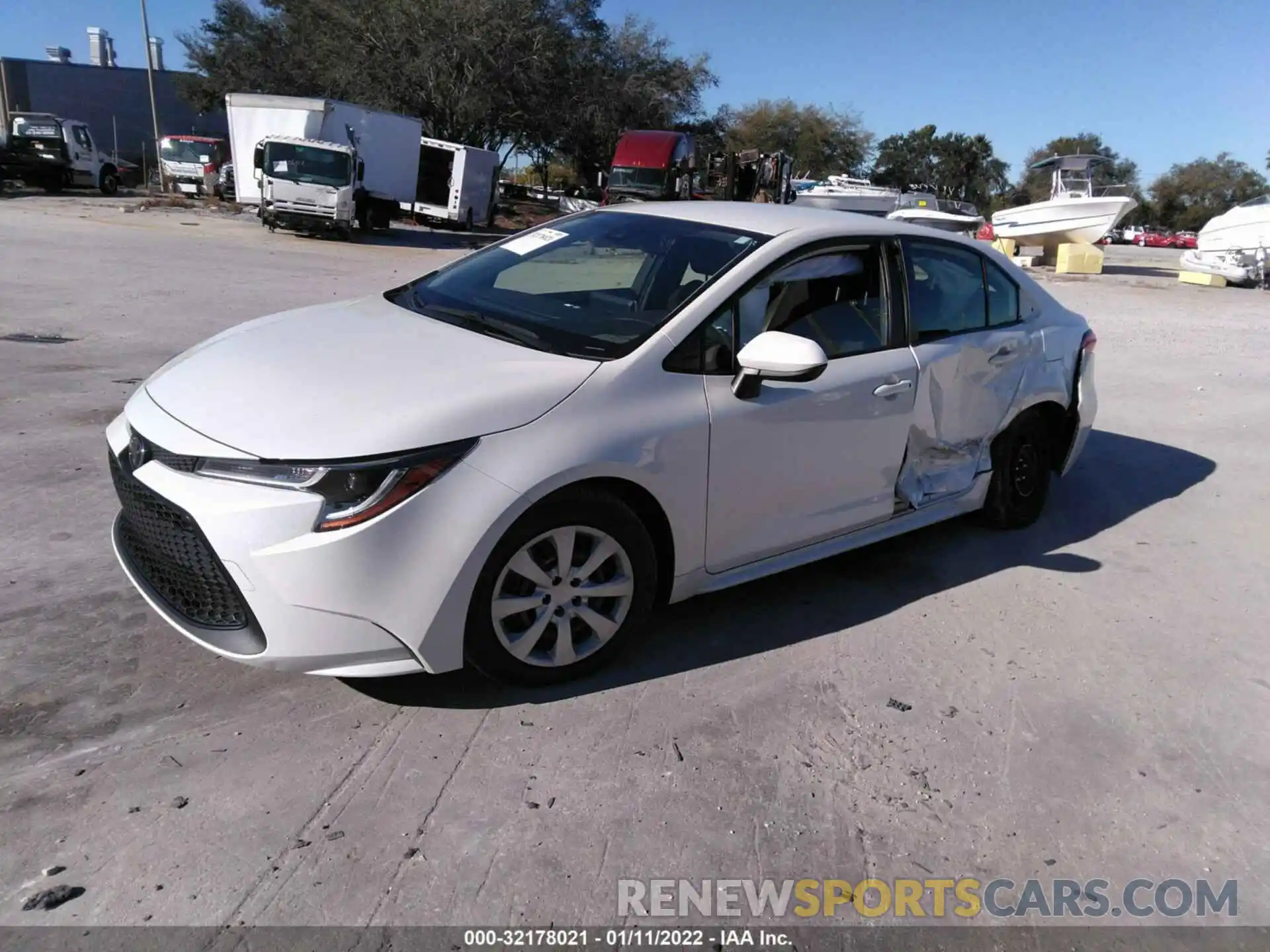 2 Photograph of a damaged car JTDEPRAE4LJ046302 TOYOTA COROLLA 2020