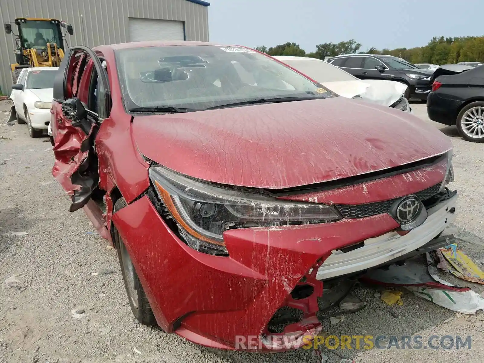 1 Photograph of a damaged car JTDEPRAE4LJ046350 TOYOTA COROLLA 2020