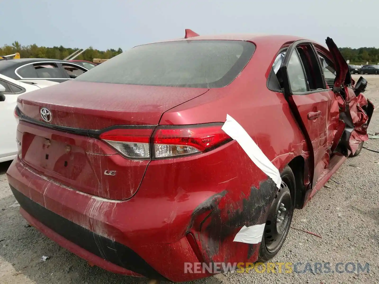 4 Фотография поврежденного автомобиля JTDEPRAE4LJ046350 TOYOTA COROLLA 2020