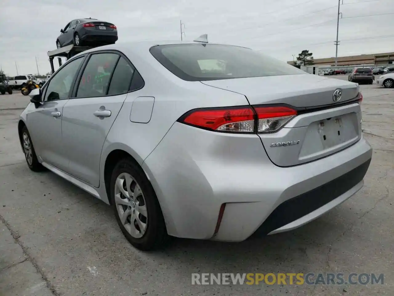 3 Photograph of a damaged car JTDEPRAE4LJ046414 TOYOTA COROLLA 2020