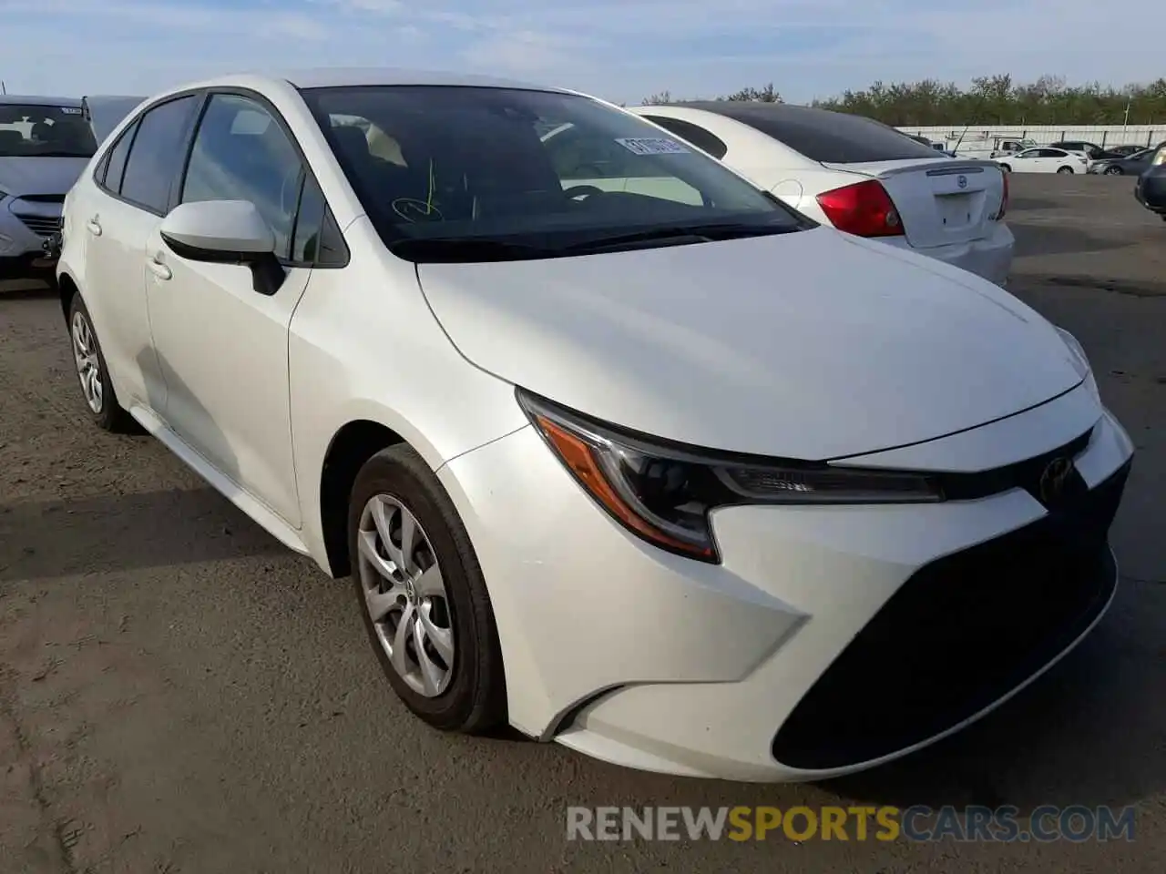 1 Photograph of a damaged car JTDEPRAE4LJ046512 TOYOTA COROLLA 2020