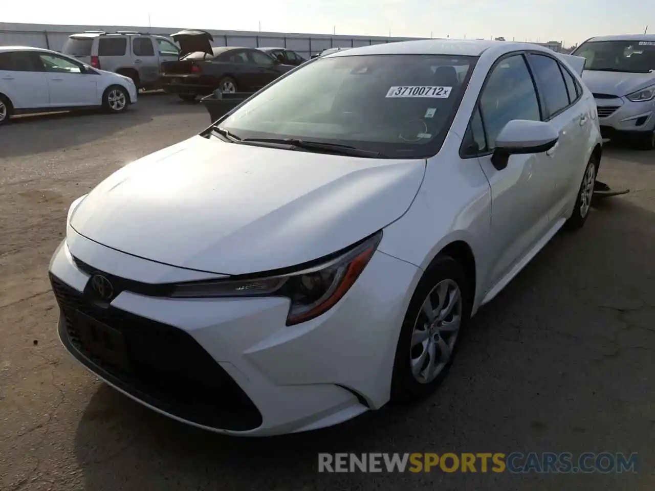 2 Photograph of a damaged car JTDEPRAE4LJ046512 TOYOTA COROLLA 2020