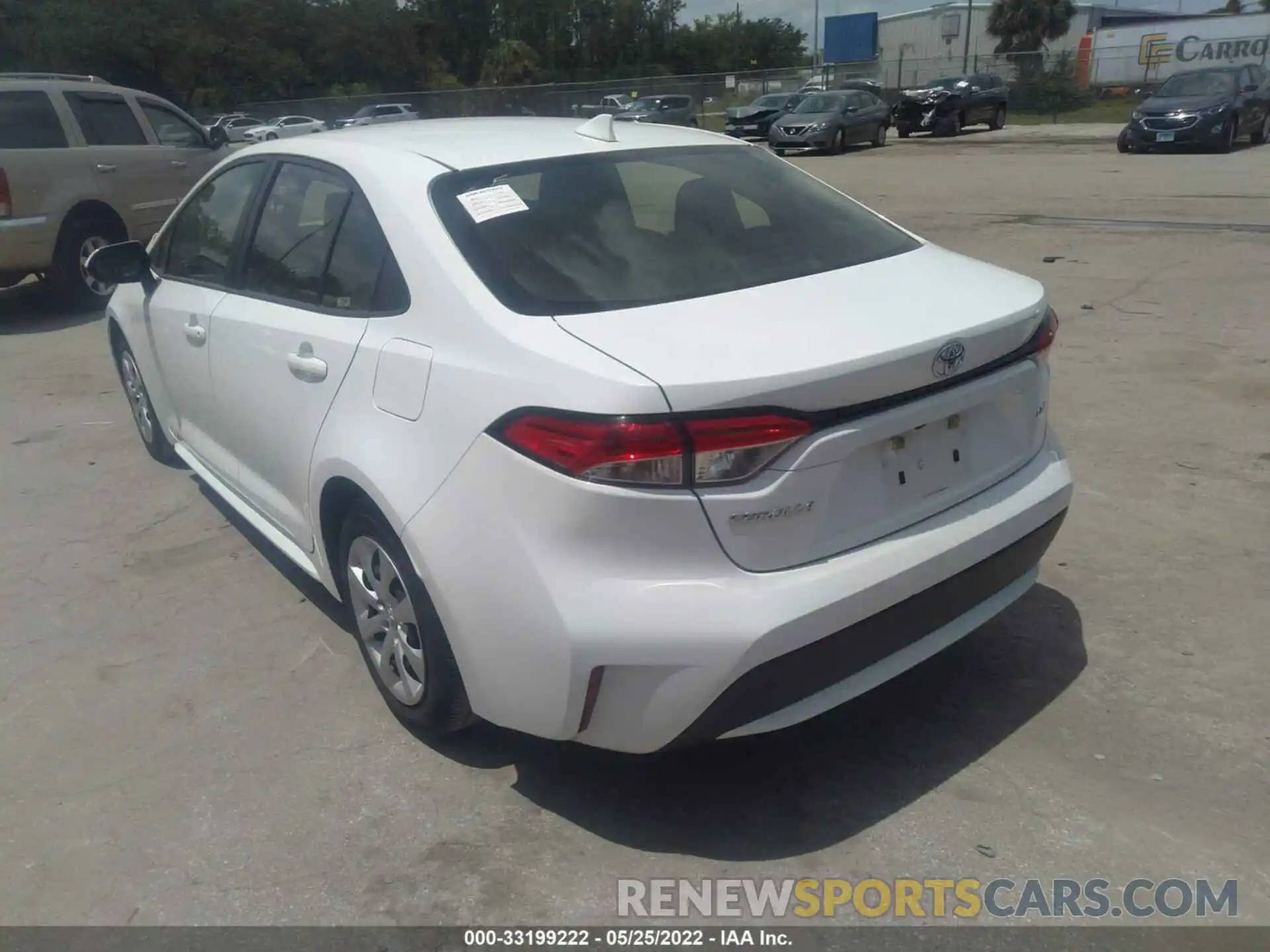 3 Photograph of a damaged car JTDEPRAE4LJ046574 TOYOTA COROLLA 2020