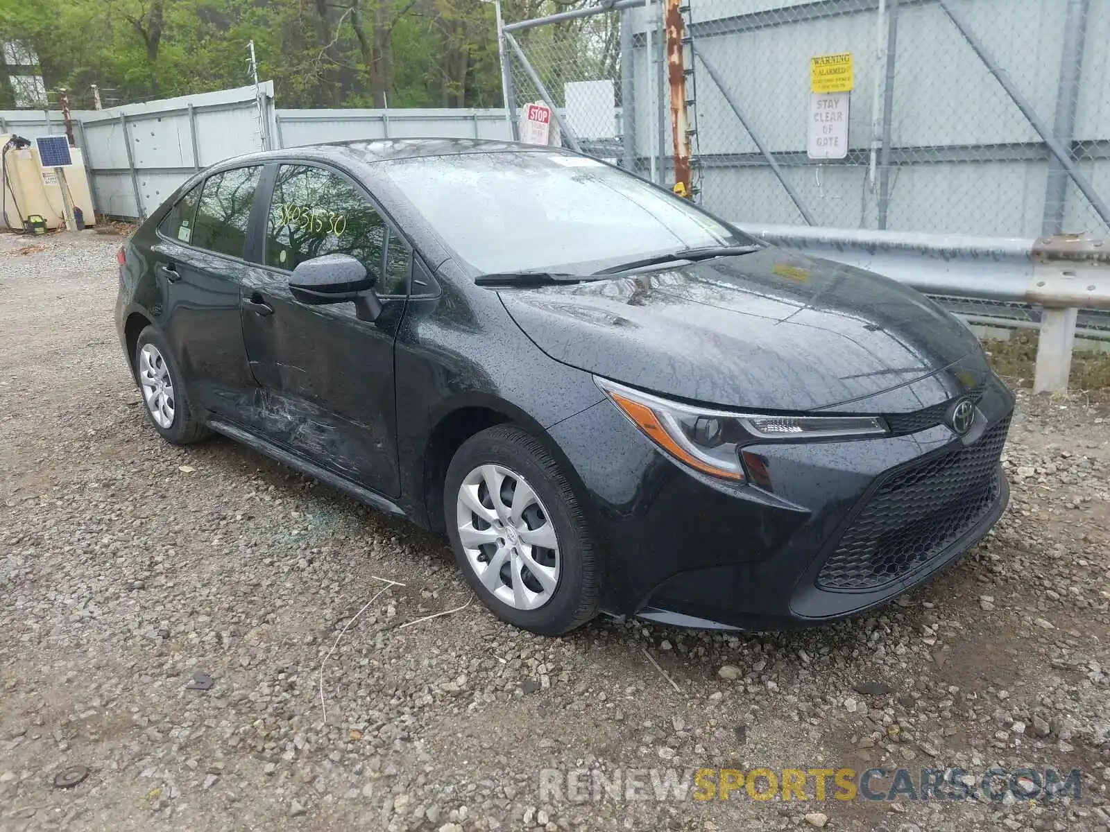 1 Photograph of a damaged car JTDEPRAE4LJ046641 TOYOTA COROLLA 2020