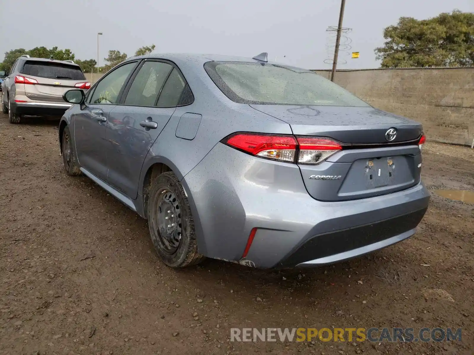 3 Photograph of a damaged car JTDEPRAE4LJ047014 TOYOTA COROLLA 2020