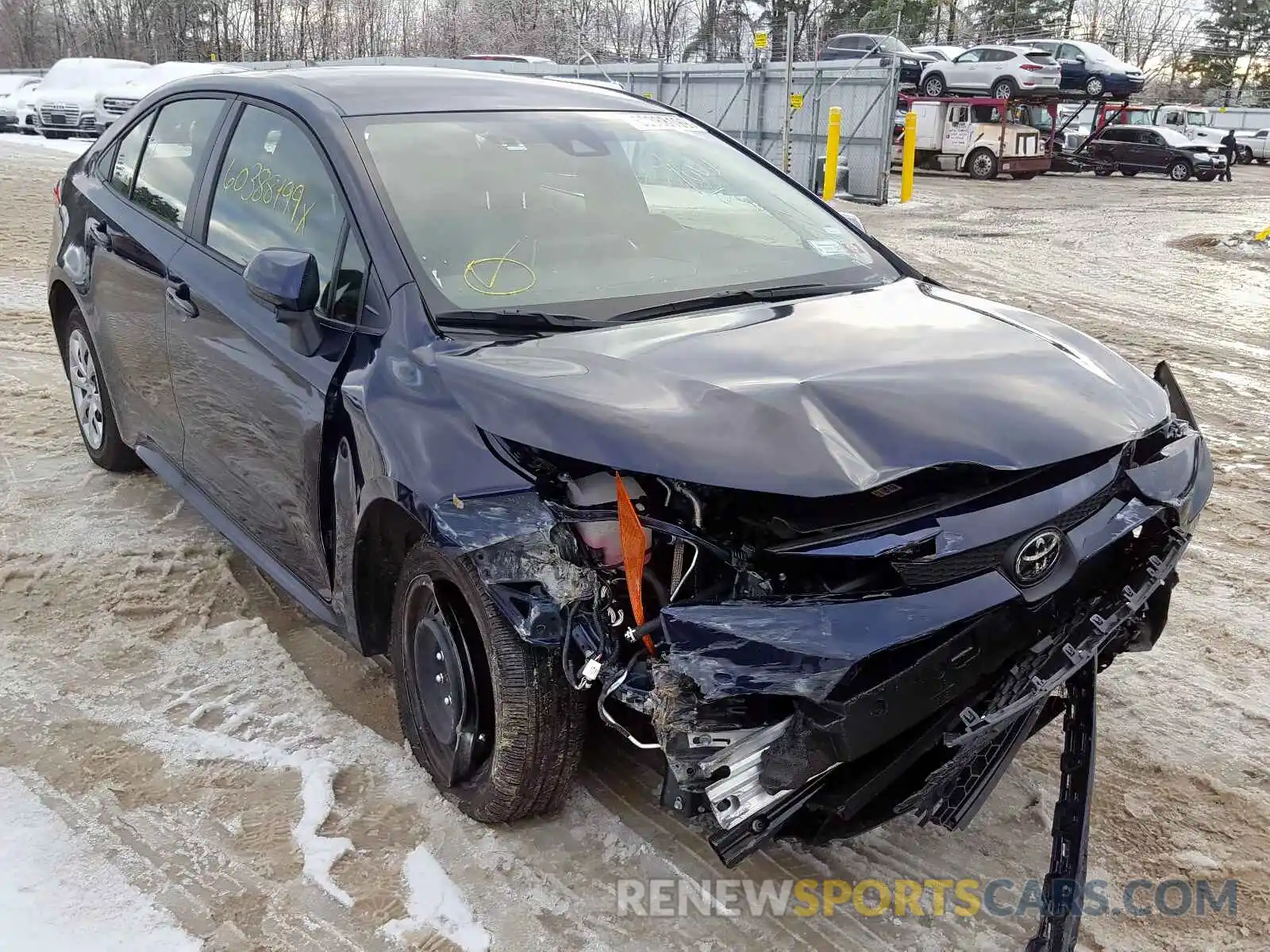 1 Photograph of a damaged car JTDEPRAE4LJ047272 TOYOTA COROLLA 2020