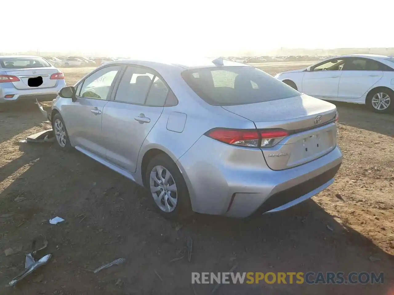 3 Photograph of a damaged car JTDEPRAE4LJ047434 TOYOTA COROLLA 2020