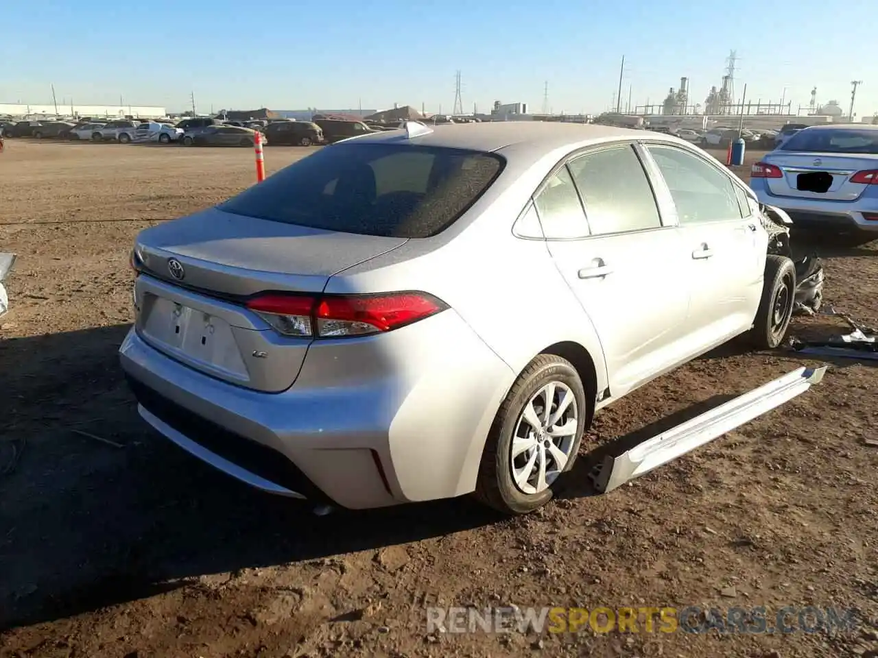 4 Photograph of a damaged car JTDEPRAE4LJ047434 TOYOTA COROLLA 2020