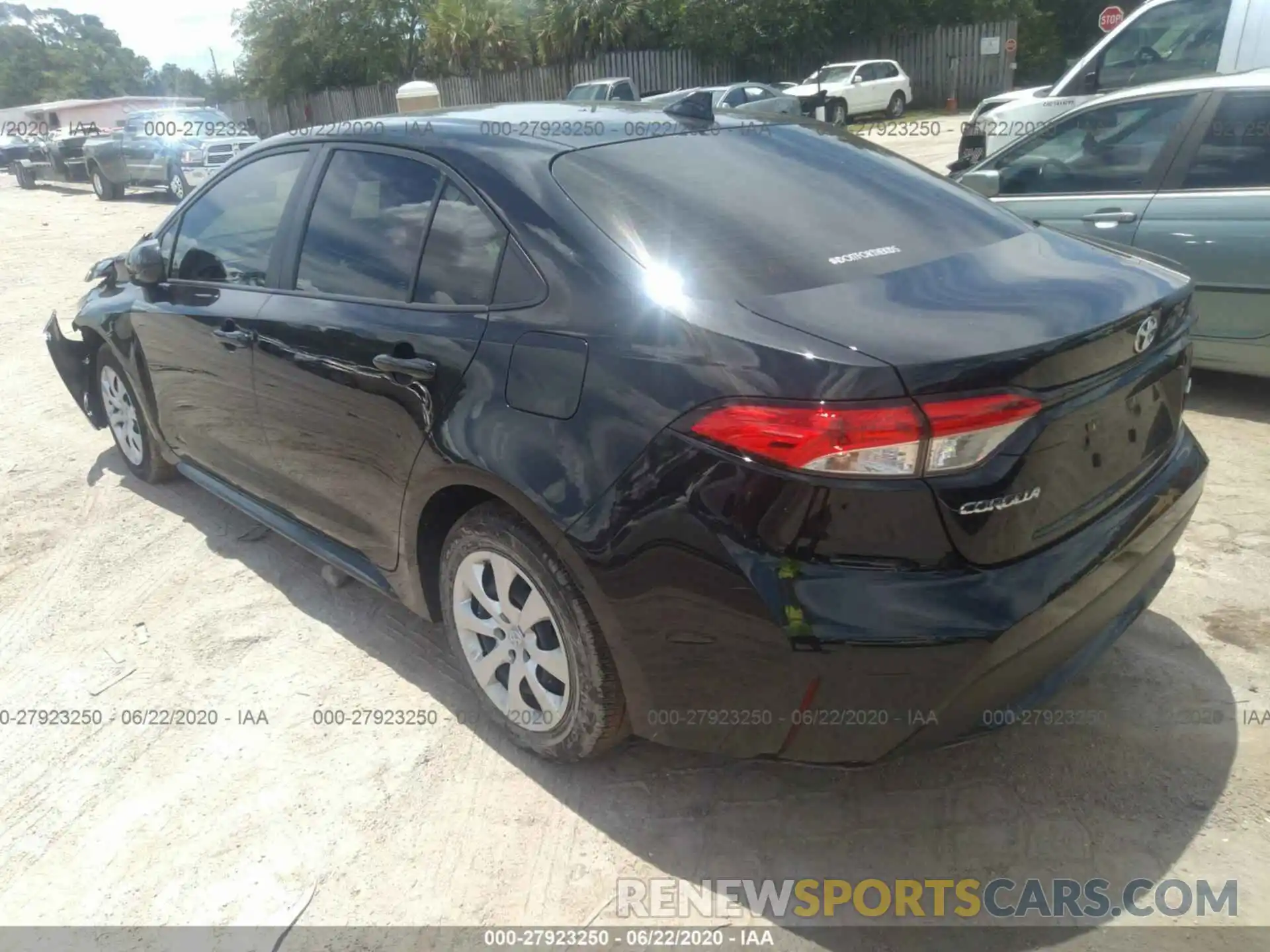 3 Photograph of a damaged car JTDEPRAE4LJ048017 TOYOTA COROLLA 2020