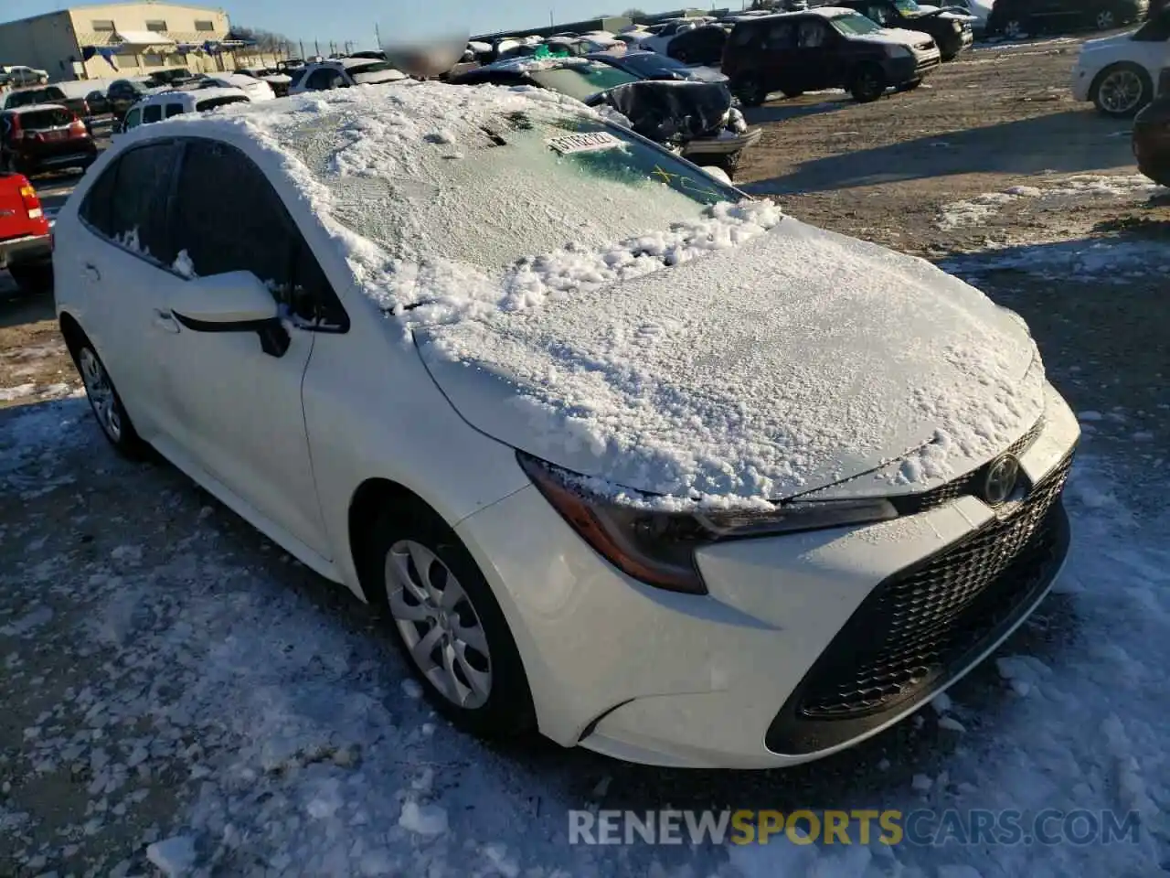 1 Photograph of a damaged car JTDEPRAE4LJ048230 TOYOTA COROLLA 2020