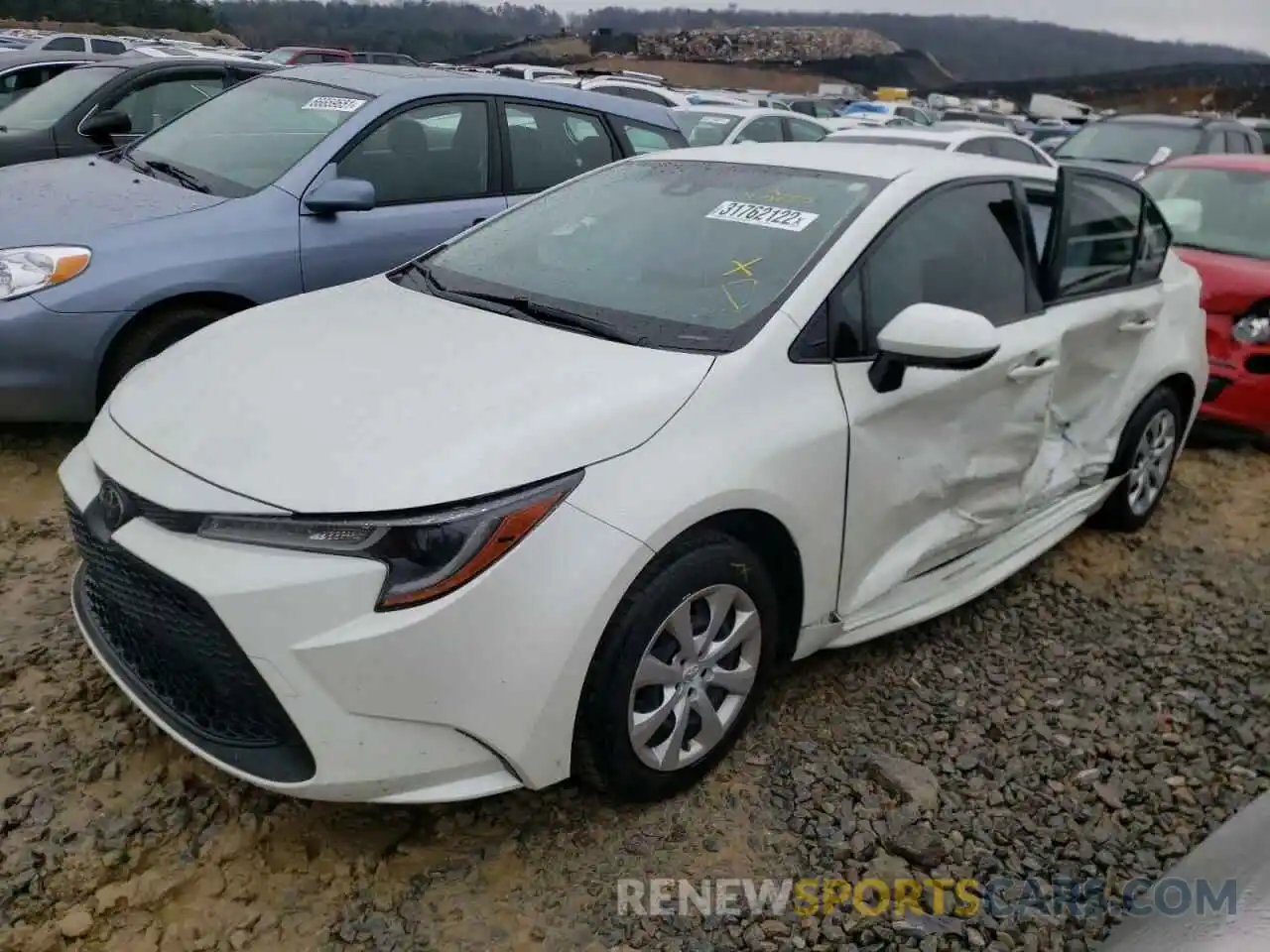 2 Photograph of a damaged car JTDEPRAE4LJ048230 TOYOTA COROLLA 2020