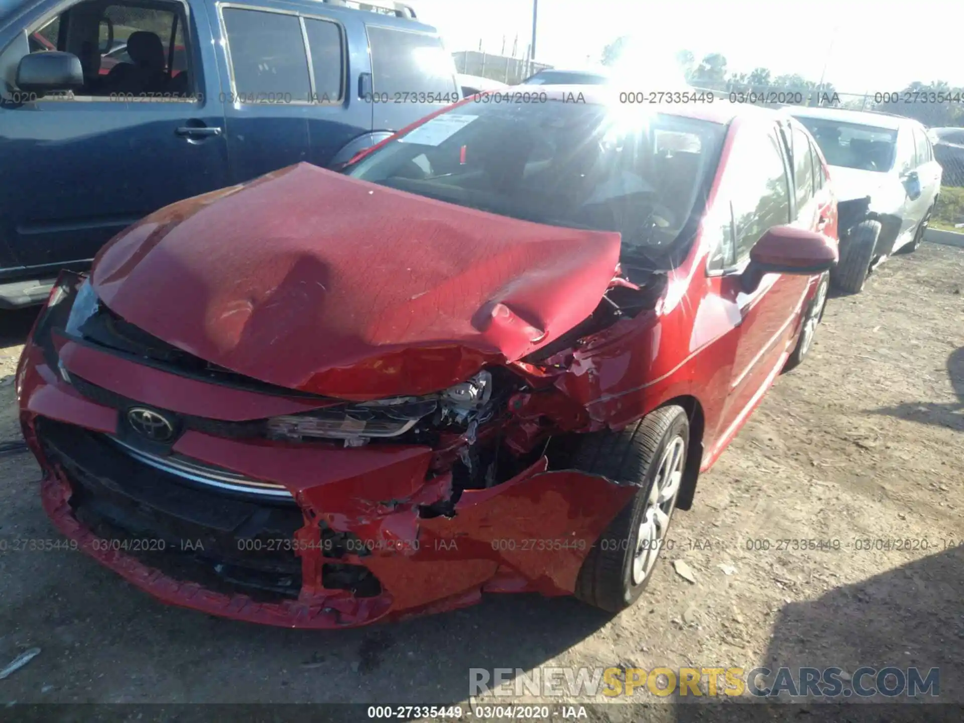 6 Photograph of a damaged car JTDEPRAE4LJ048275 TOYOTA COROLLA 2020