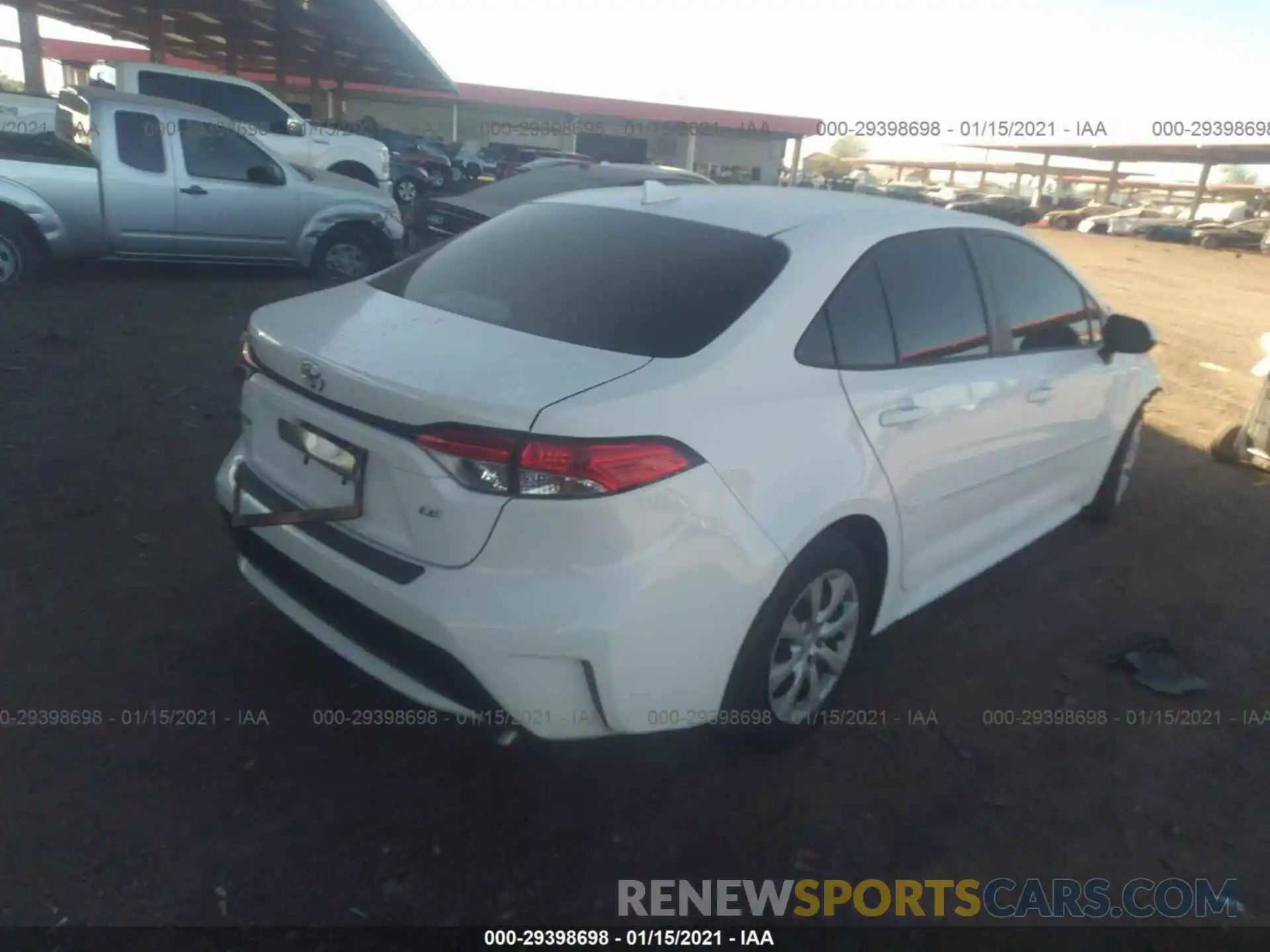 4 Photograph of a damaged car JTDEPRAE4LJ048342 TOYOTA COROLLA 2020