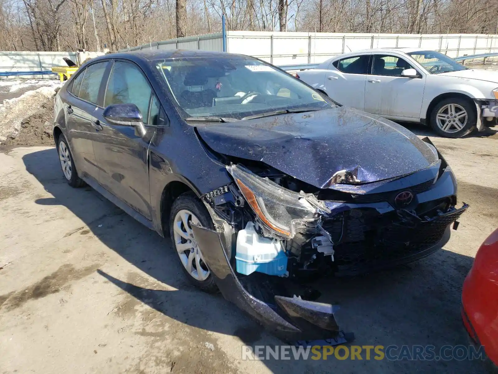 1 Photograph of a damaged car JTDEPRAE4LJ048437 TOYOTA COROLLA 2020