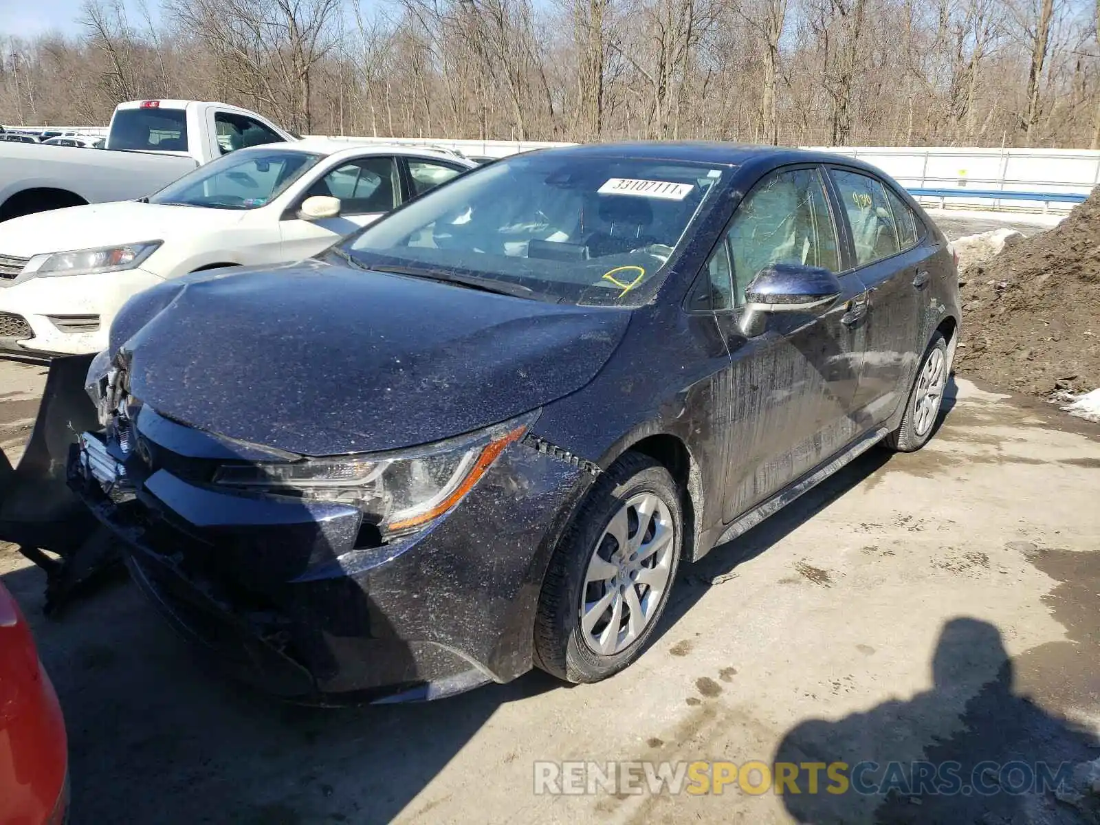 2 Photograph of a damaged car JTDEPRAE4LJ048437 TOYOTA COROLLA 2020