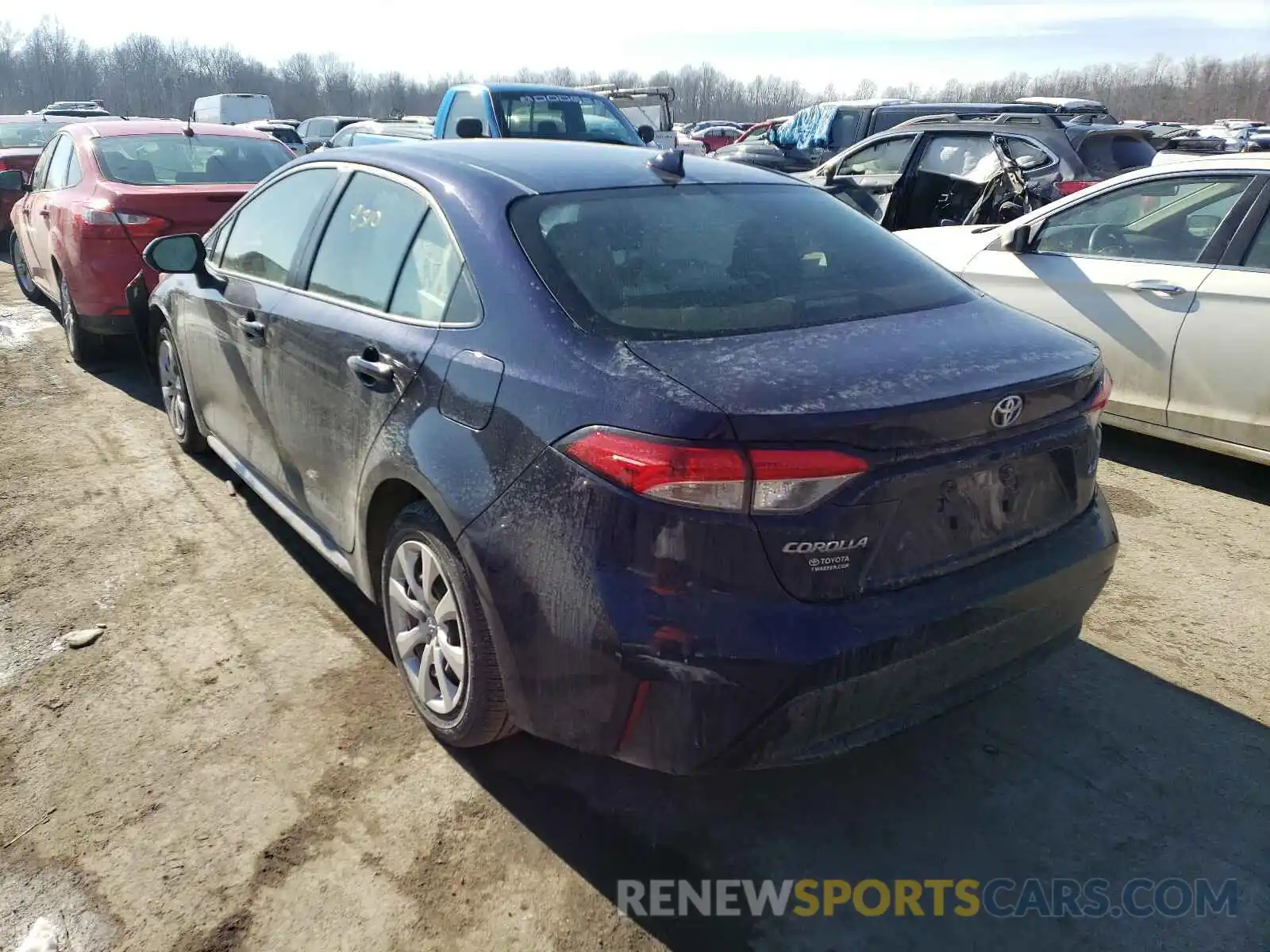 3 Photograph of a damaged car JTDEPRAE4LJ048437 TOYOTA COROLLA 2020