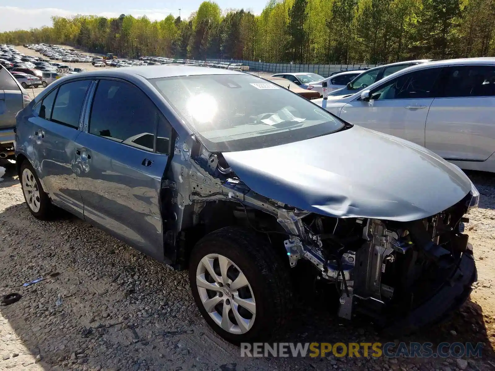 1 Photograph of a damaged car JTDEPRAE4LJ048485 TOYOTA COROLLA 2020