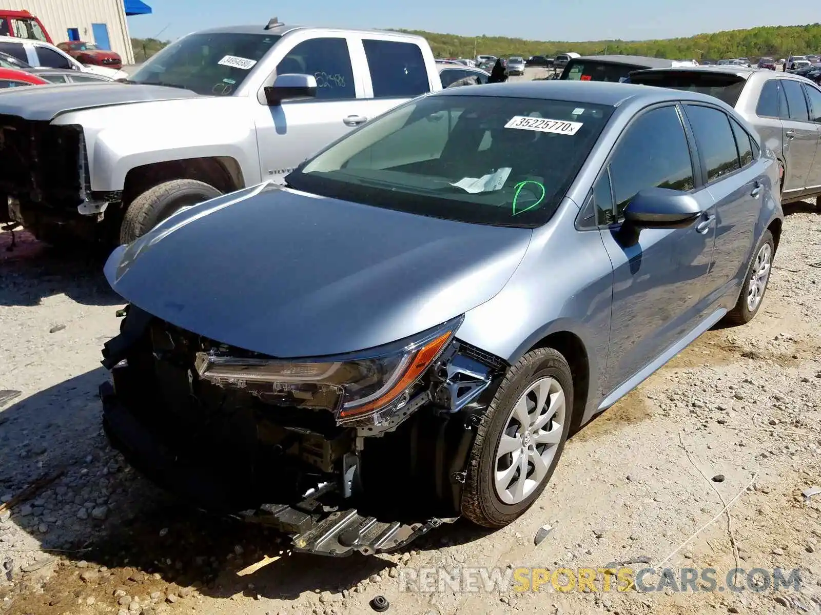 2 Photograph of a damaged car JTDEPRAE4LJ048485 TOYOTA COROLLA 2020