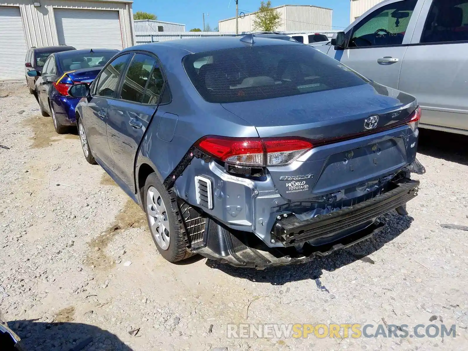 3 Photograph of a damaged car JTDEPRAE4LJ048485 TOYOTA COROLLA 2020