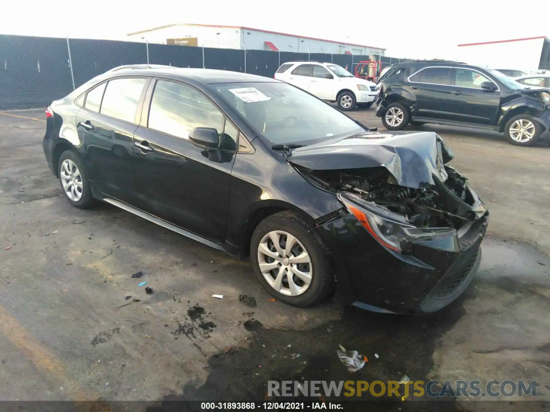 1 Photograph of a damaged car JTDEPRAE4LJ048664 TOYOTA COROLLA 2020