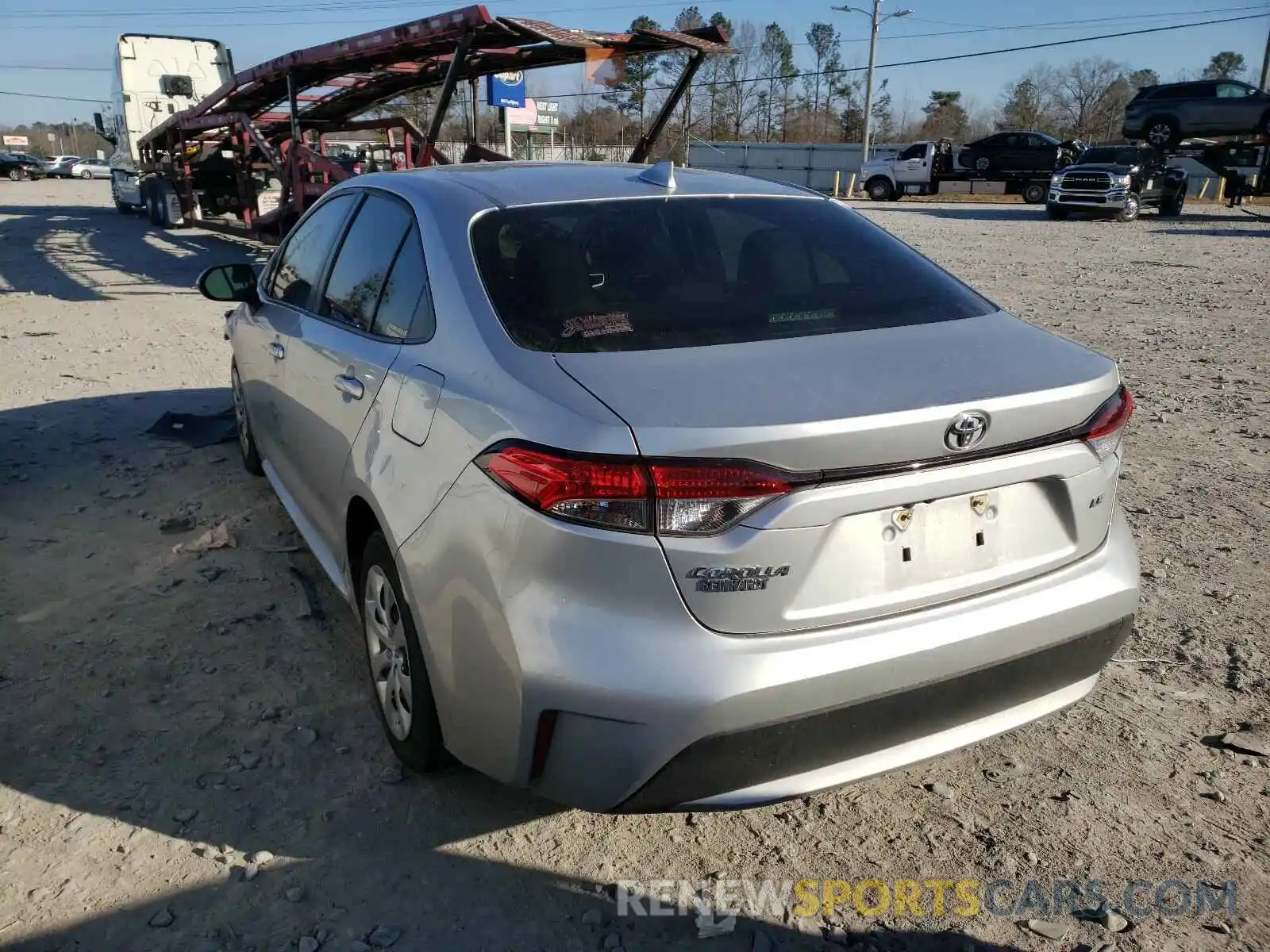 3 Photograph of a damaged car JTDEPRAE4LJ049006 TOYOTA COROLLA 2020