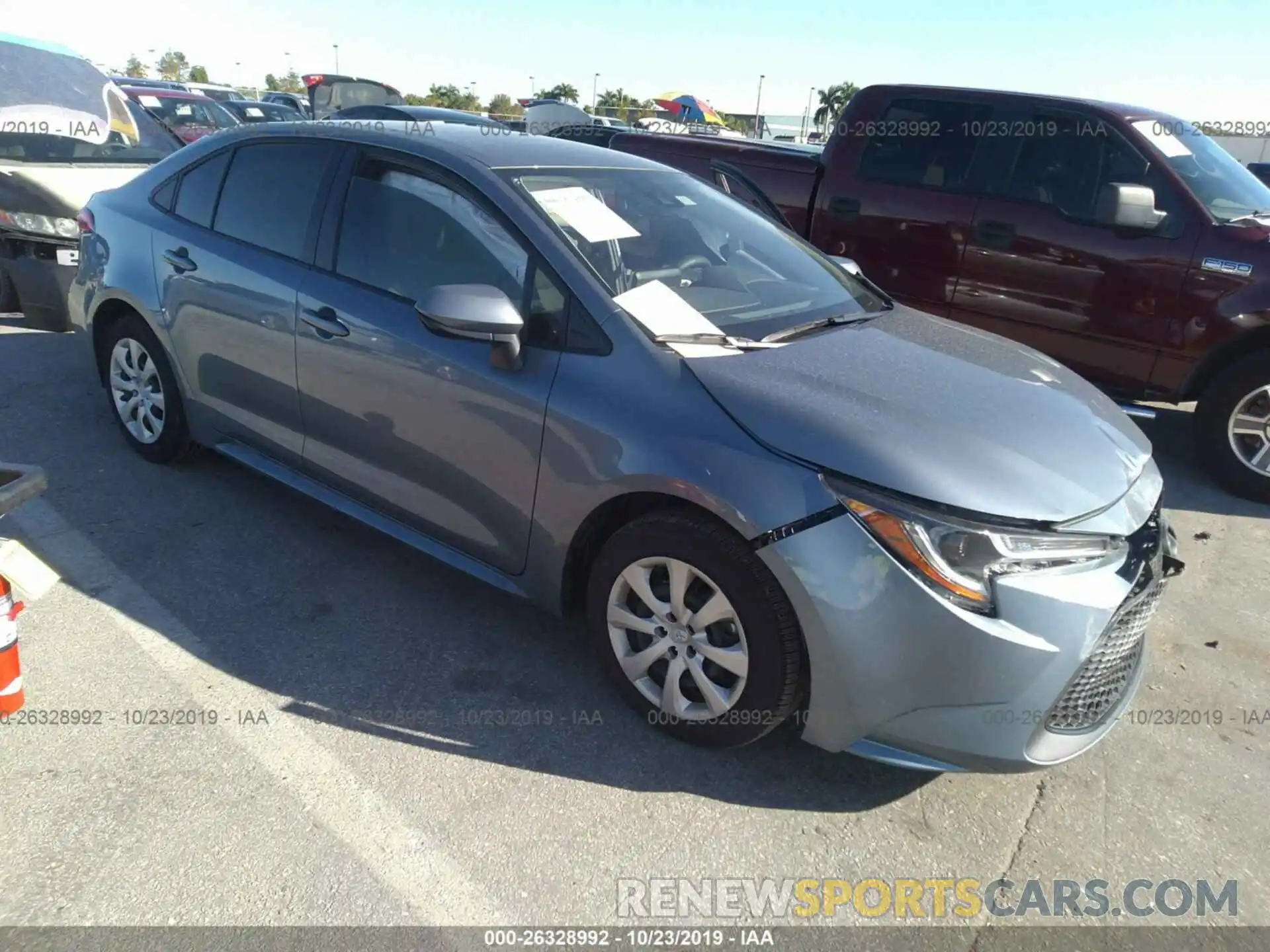 1 Photograph of a damaged car JTDEPRAE4LJ049622 TOYOTA COROLLA 2020