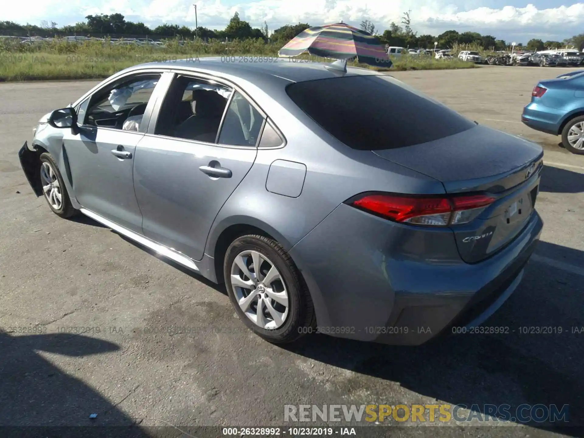 3 Photograph of a damaged car JTDEPRAE4LJ049622 TOYOTA COROLLA 2020