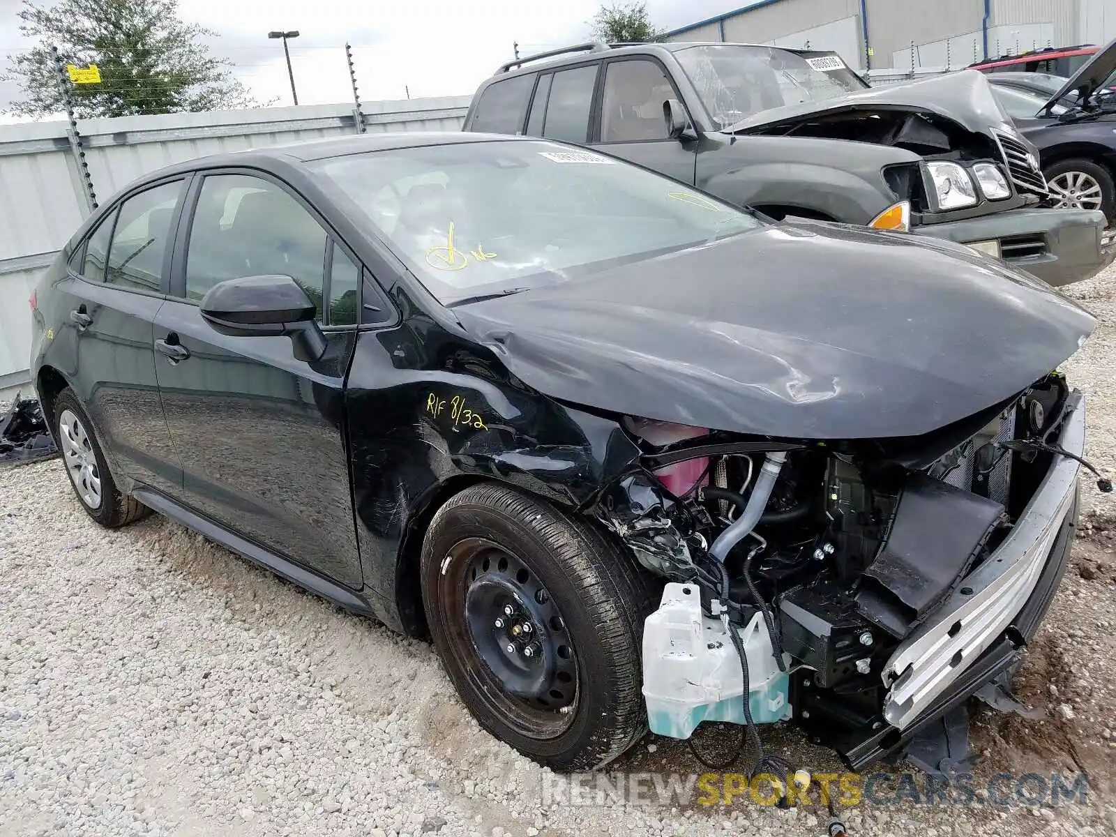 1 Photograph of a damaged car JTDEPRAE4LJ049832 TOYOTA COROLLA 2020