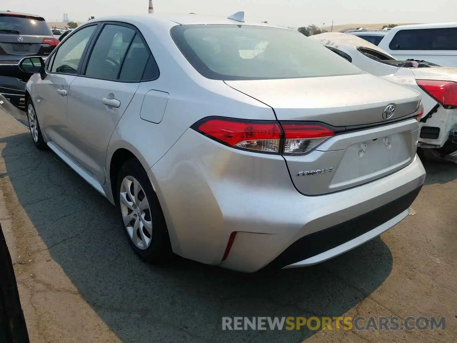 3 Photograph of a damaged car JTDEPRAE4LJ050155 TOYOTA COROLLA 2020