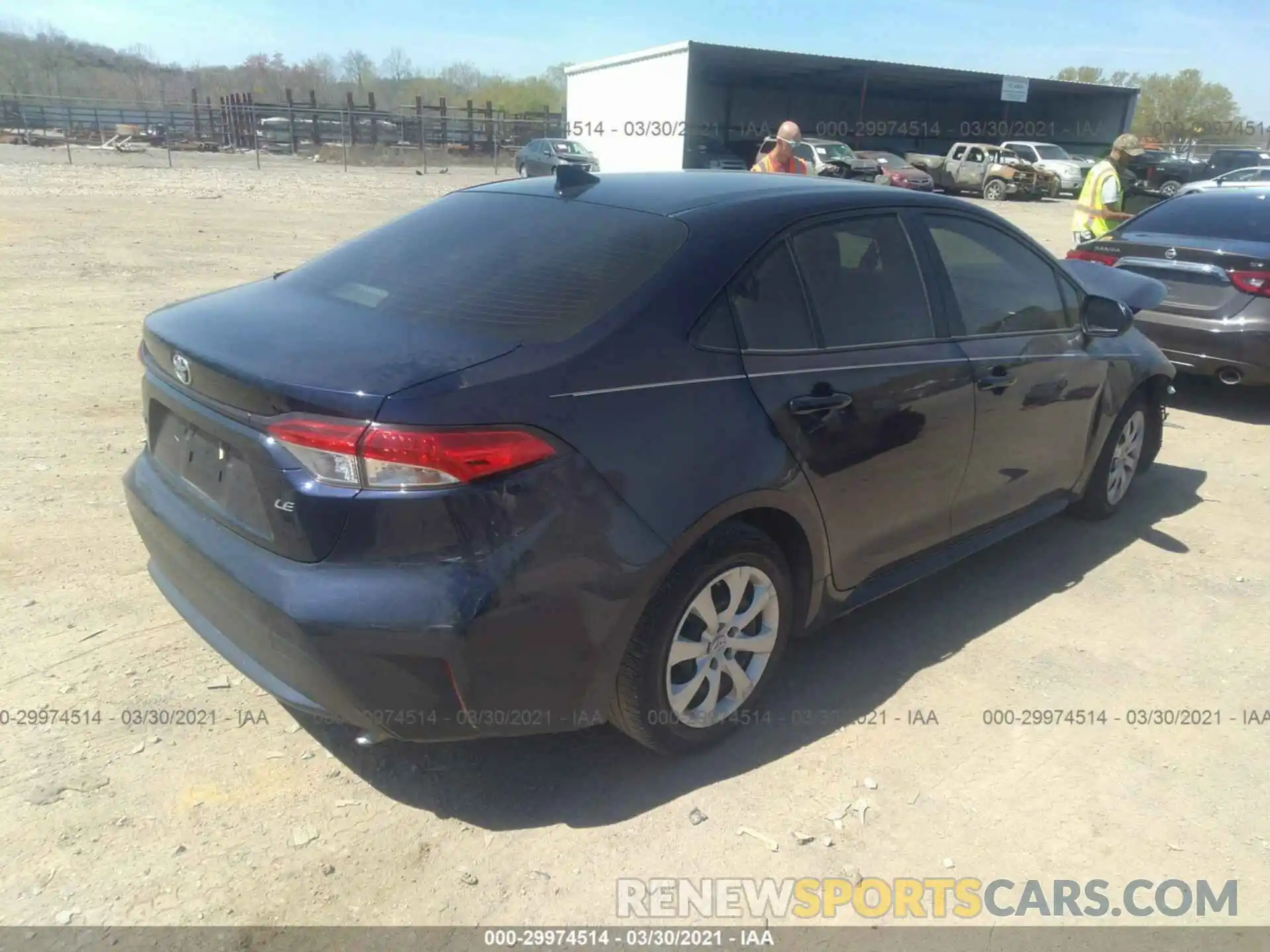 4 Photograph of a damaged car JTDEPRAE4LJ050639 TOYOTA COROLLA 2020