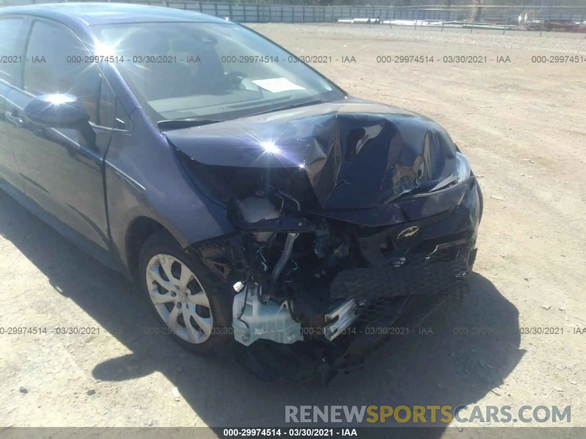 6 Photograph of a damaged car JTDEPRAE4LJ050639 TOYOTA COROLLA 2020