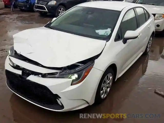 2 Photograph of a damaged car JTDEPRAE4LJ050995 TOYOTA COROLLA 2020