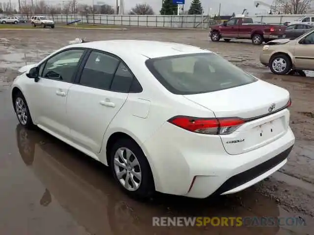 3 Photograph of a damaged car JTDEPRAE4LJ050995 TOYOTA COROLLA 2020